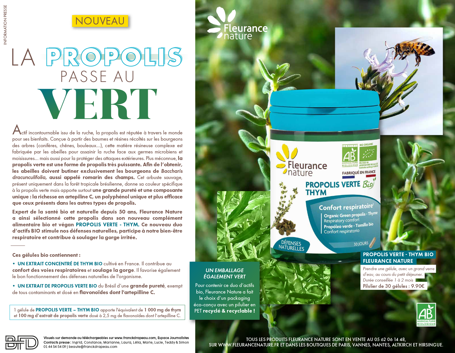 Fleurance Nature | Propolis verte bio – Thym