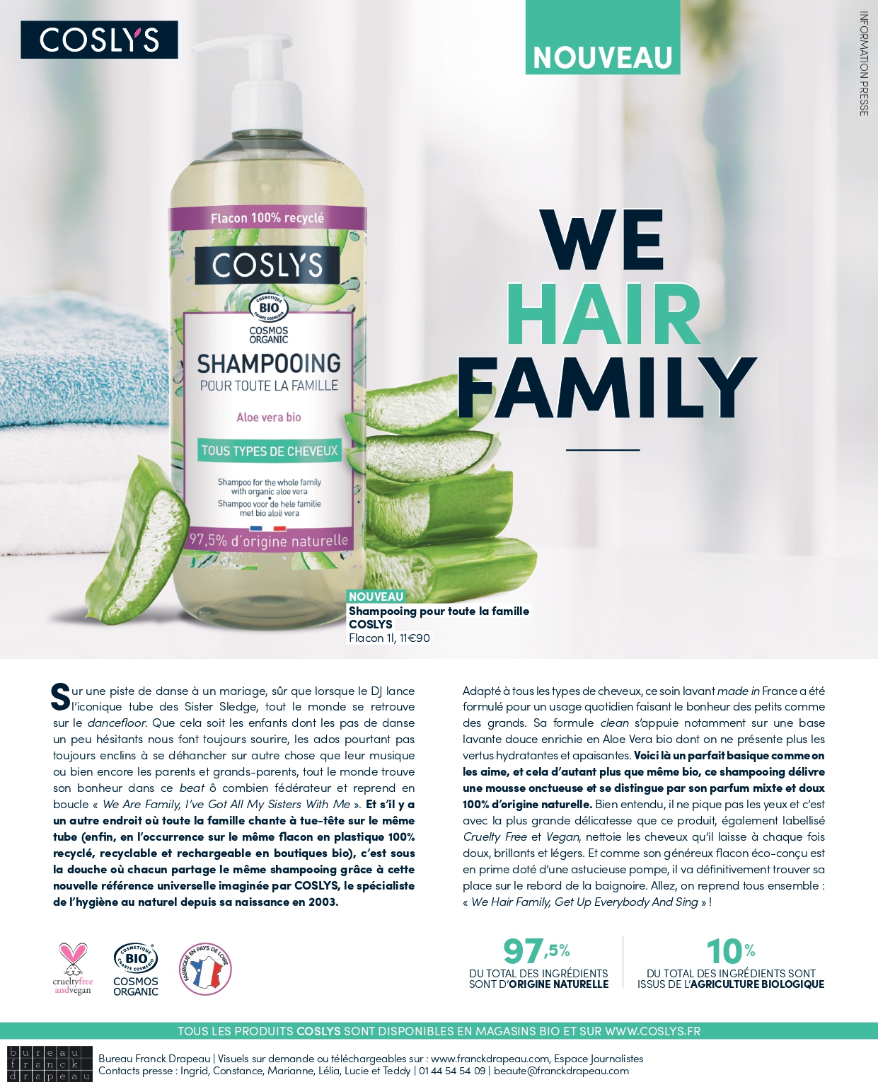Coslys | Shampooing Familial
