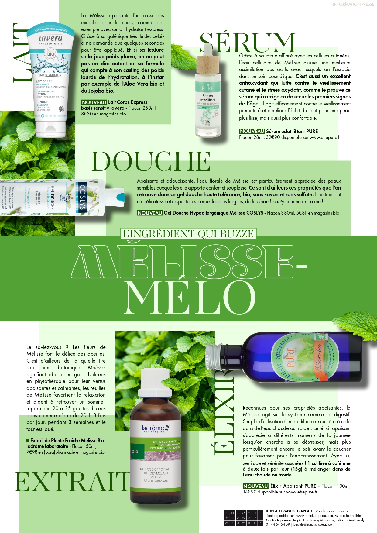 Newsletter | L’ingrédient qui buzze : la Mélisse