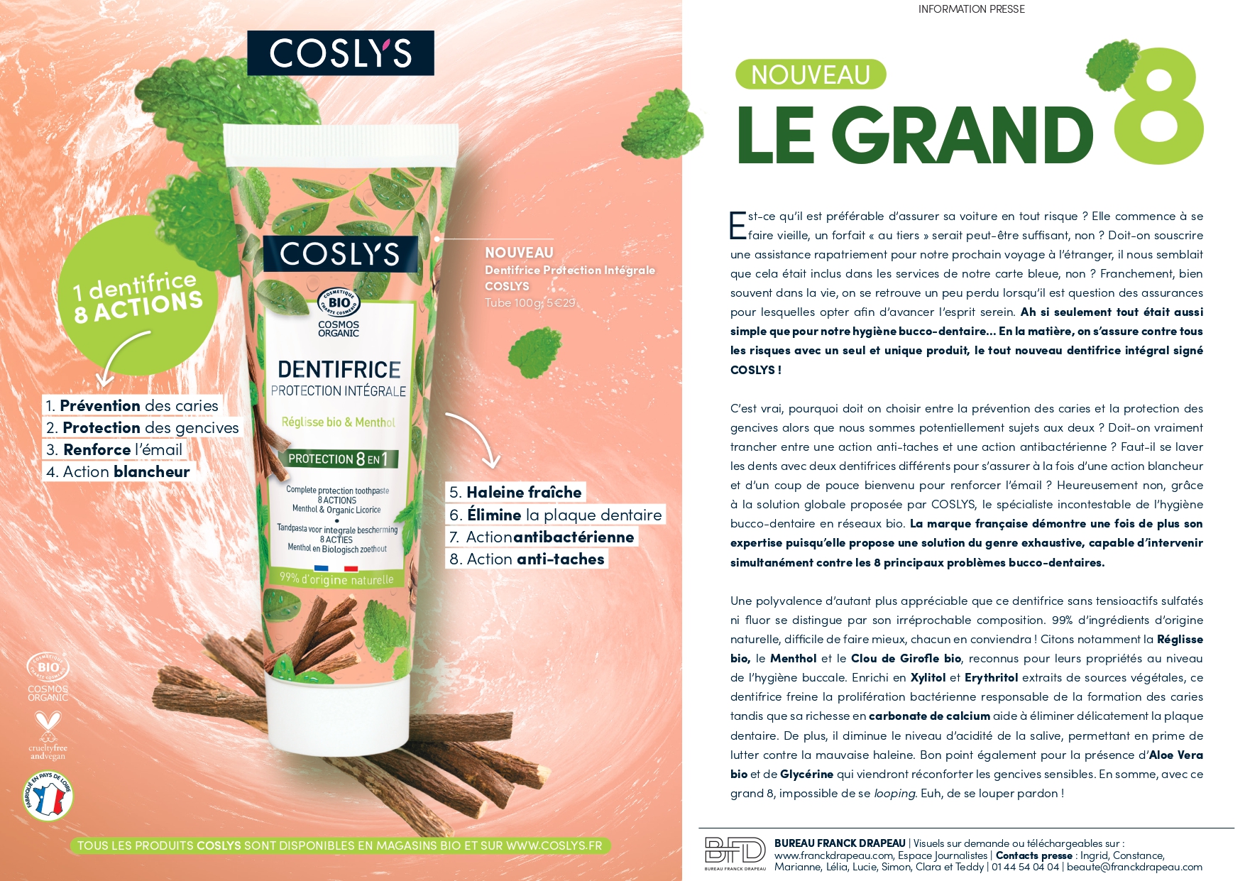 Coslys | Dentifrice Protection Intégrale