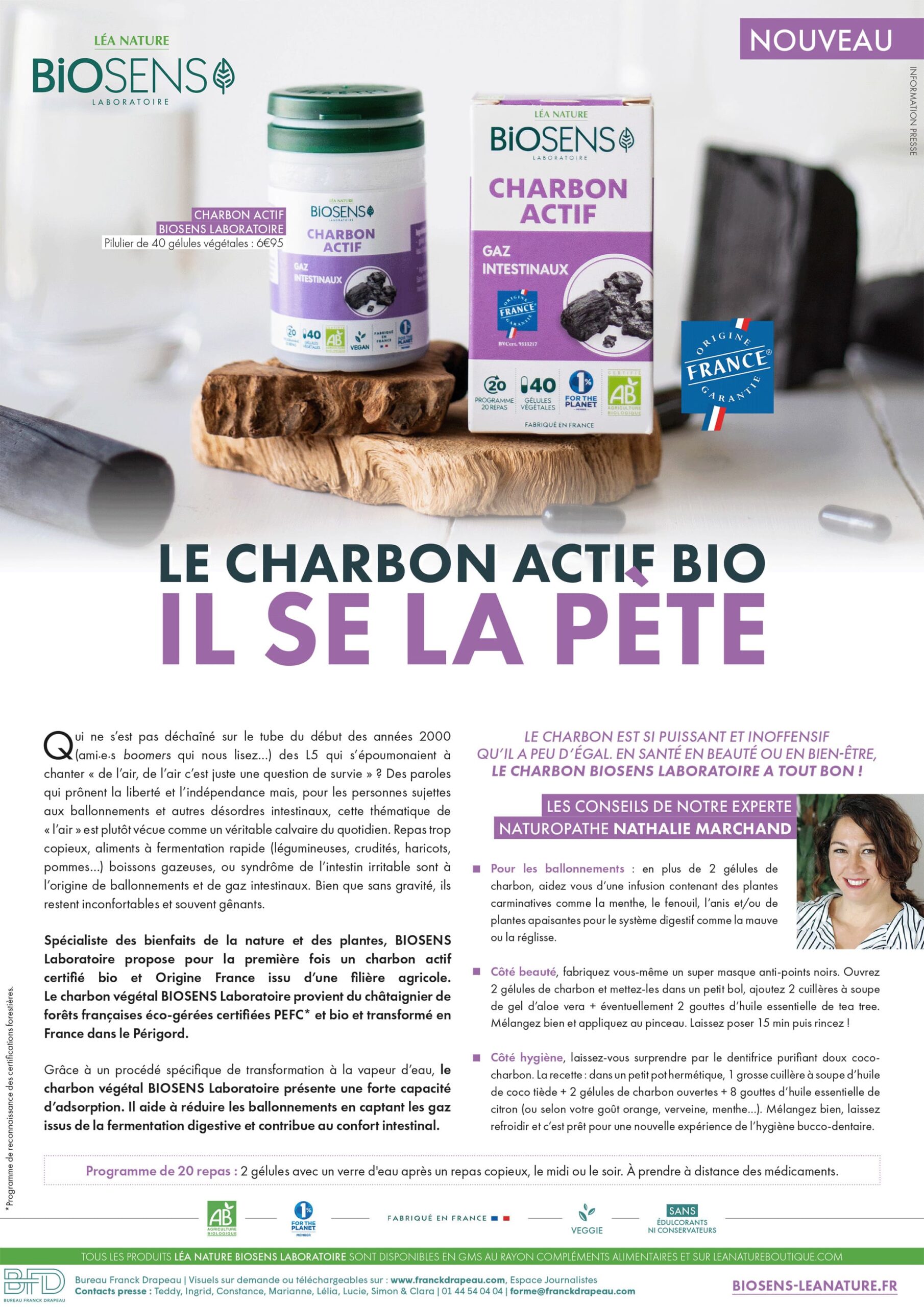 Biosens Laboratoire | Charbon actif bio