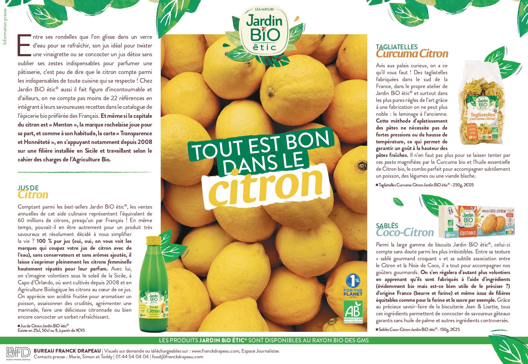 Jardin BiO étic | Citron