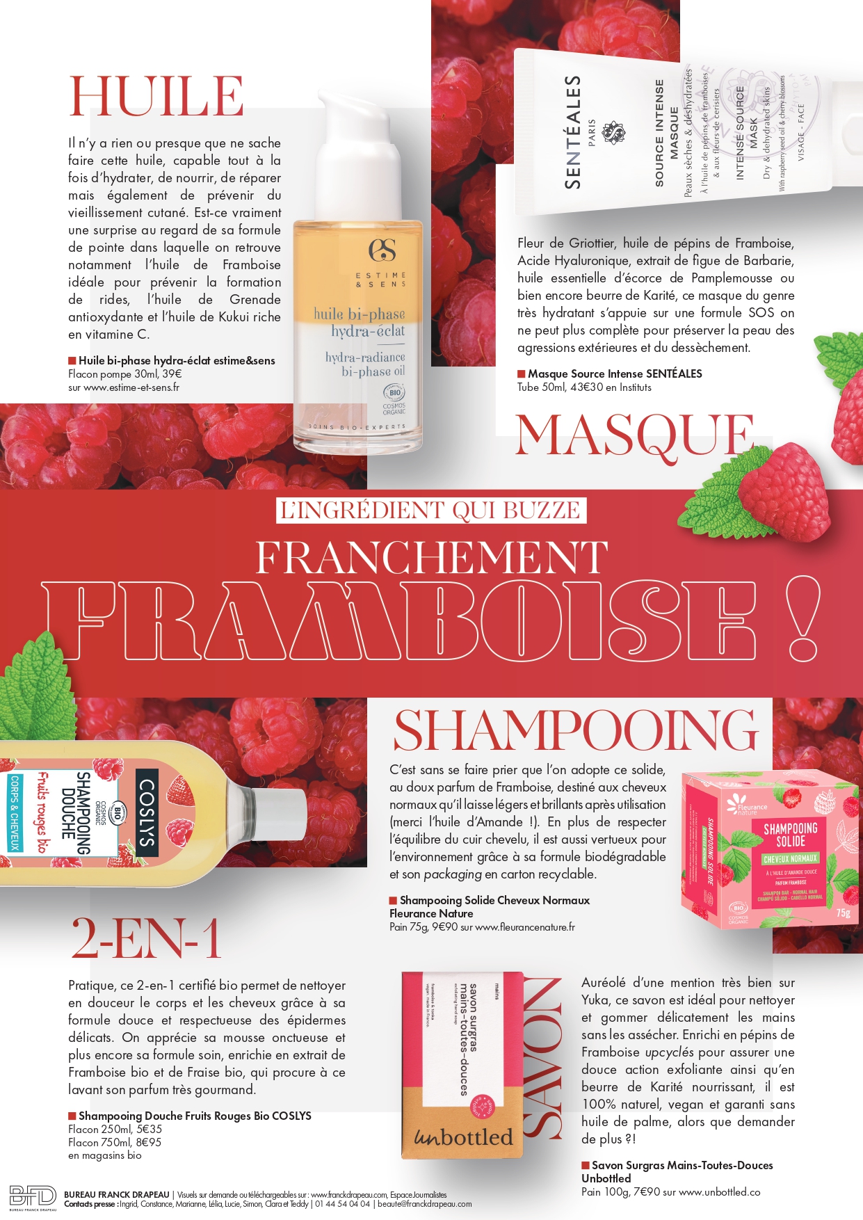 Newsletter | L’ingrédient qui buzze : La Framboise