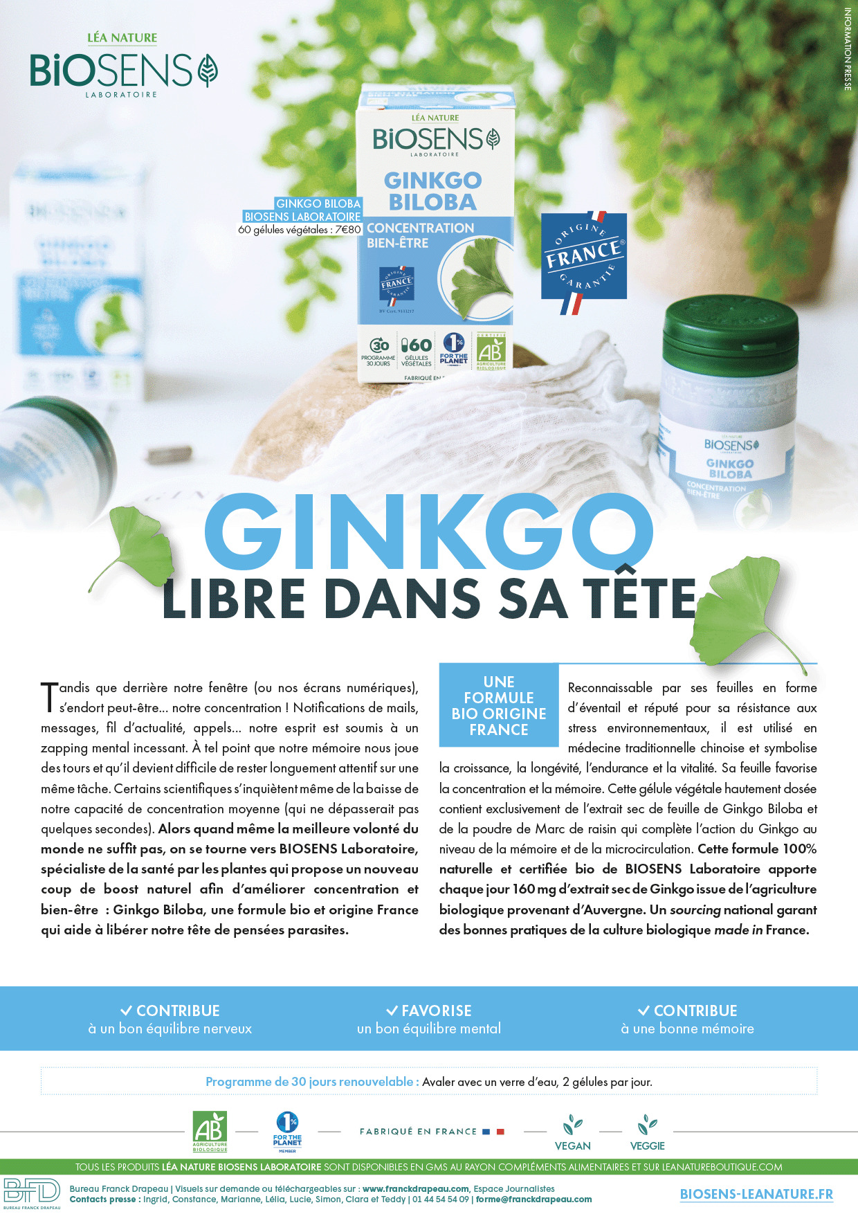 Biosens Laboratoire | Ginkgo