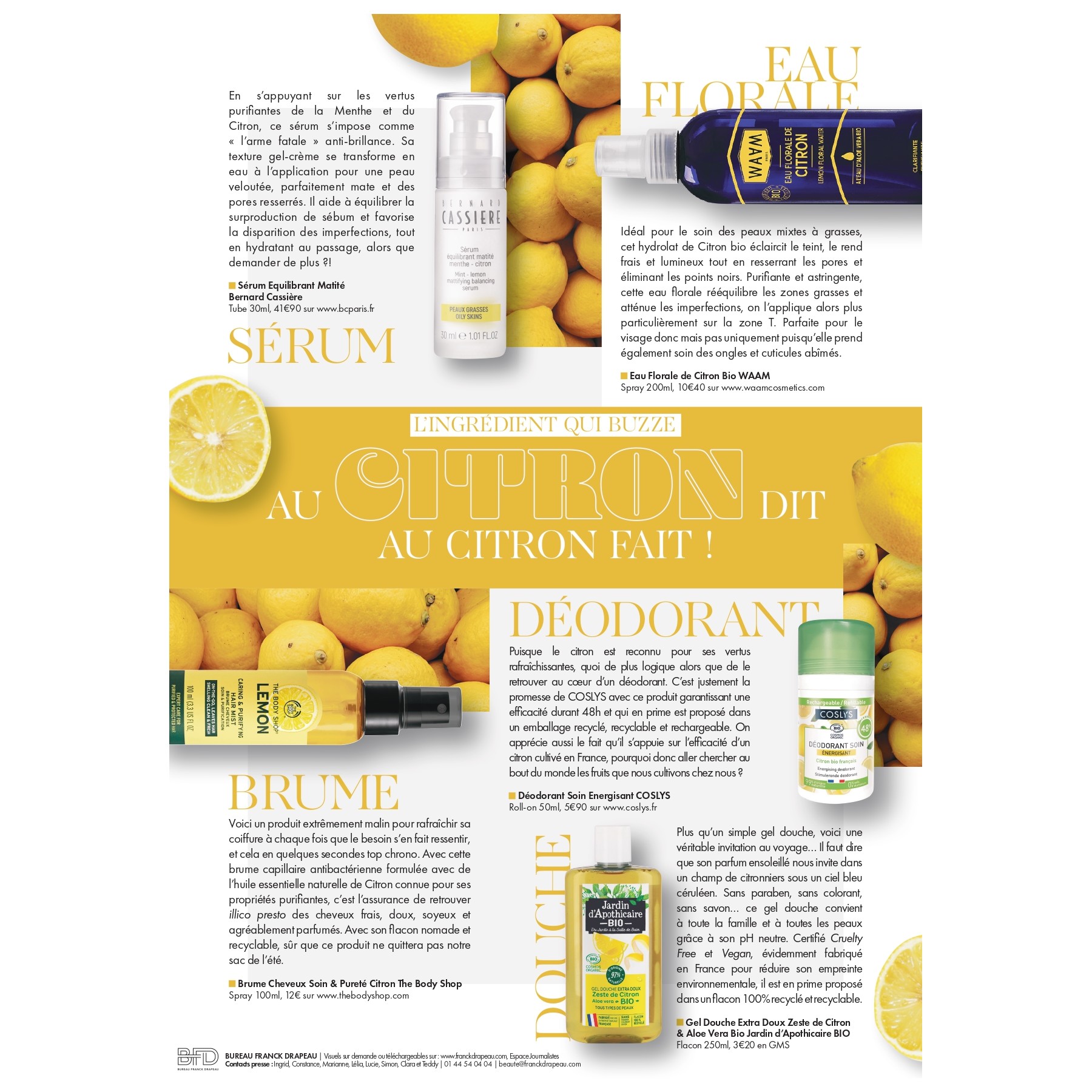 Newsletter | L’ingrédient qui buzze : Le Citron