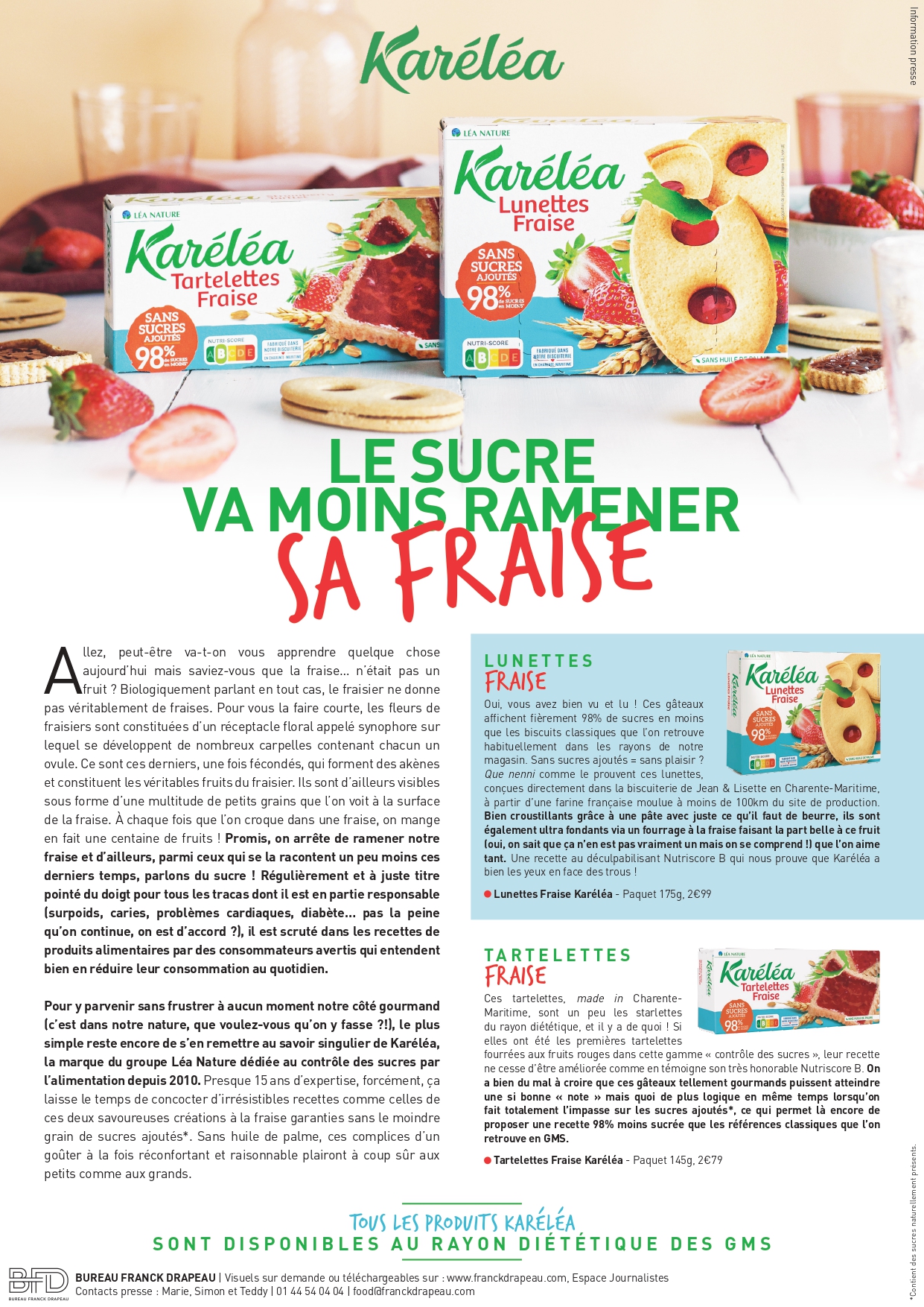 Karéléa | Biscuits Fraise