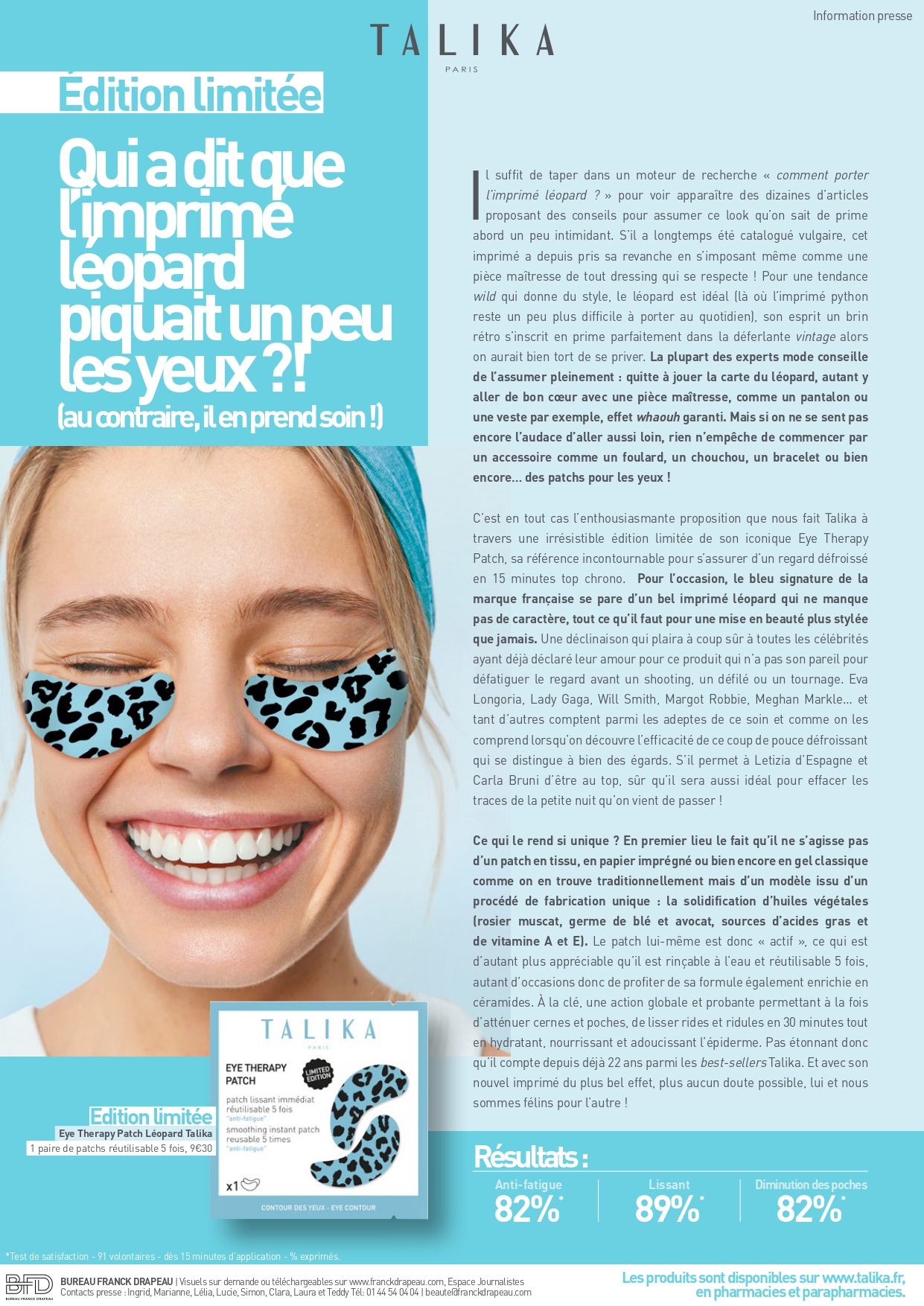 Talika | Eye Therapy Patch Collector Léopard