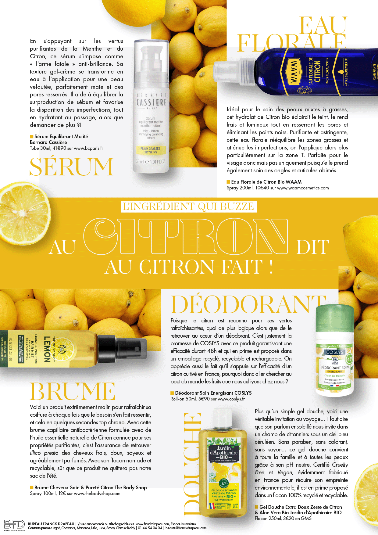 Newsletter | L’ingrédient qui buzze : Le Citron