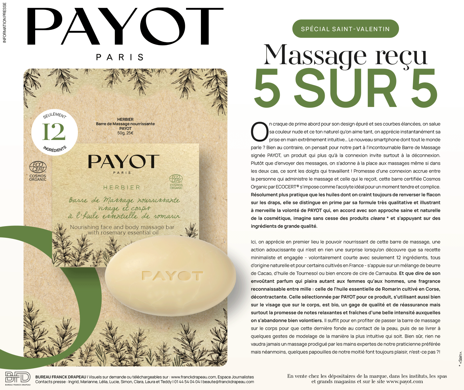 Payot | Barre De Massage