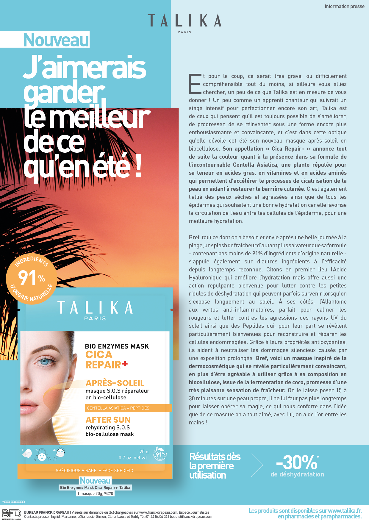 Talika | Cica Repair+ Après-Soleil