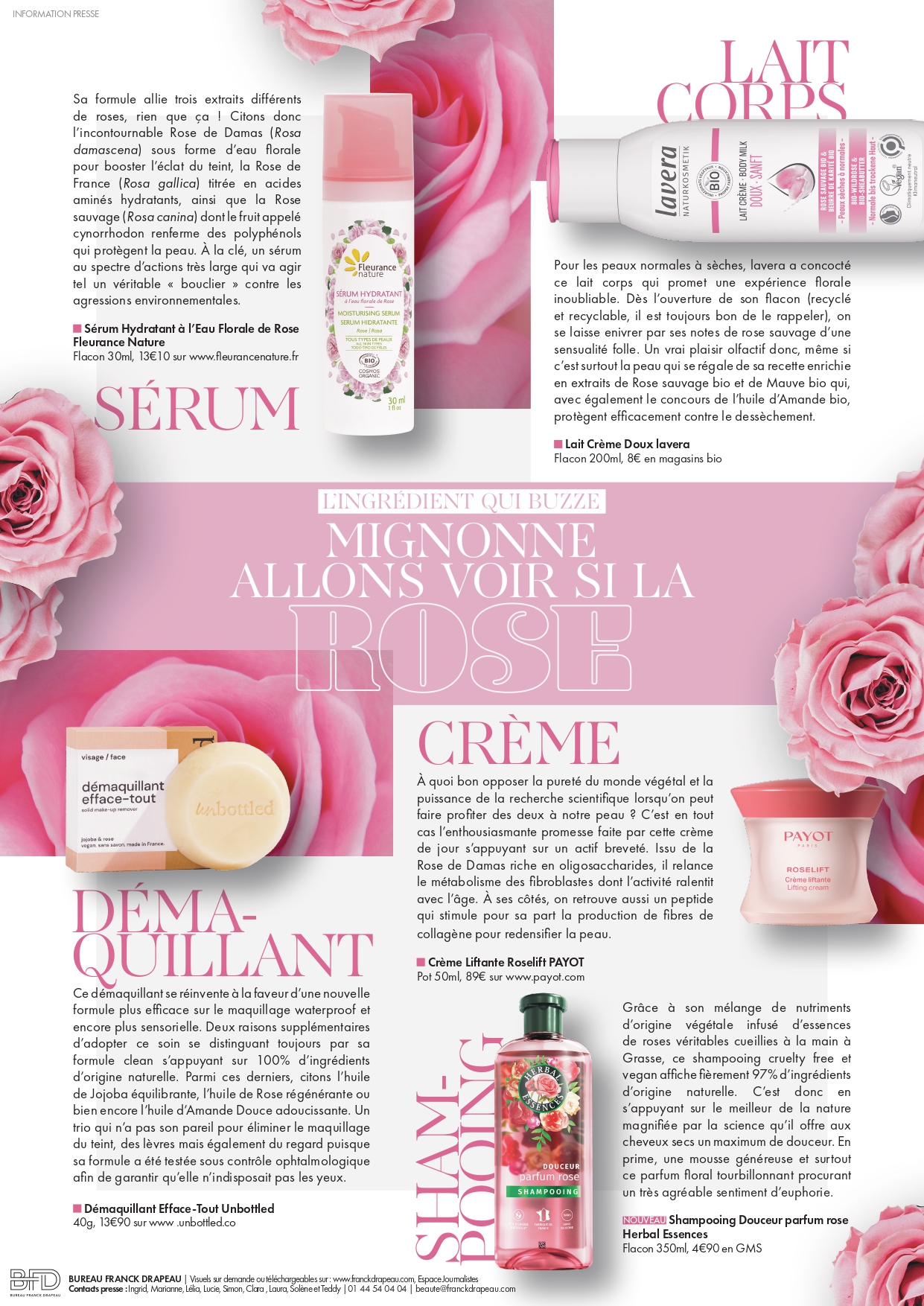 Newsletter | Ingredient : La Rose