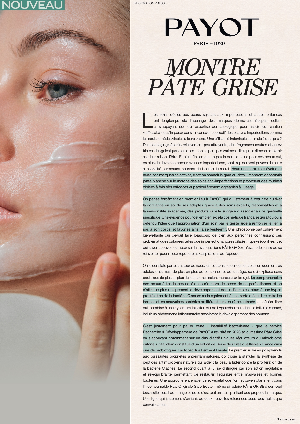 PAYOT | Nouveautés Pâte Grise