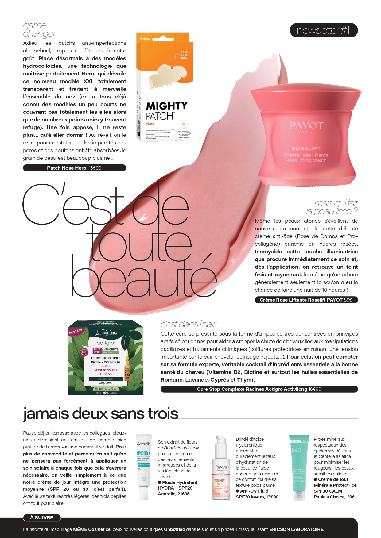 Newsletter | C’est de toute beauté #1