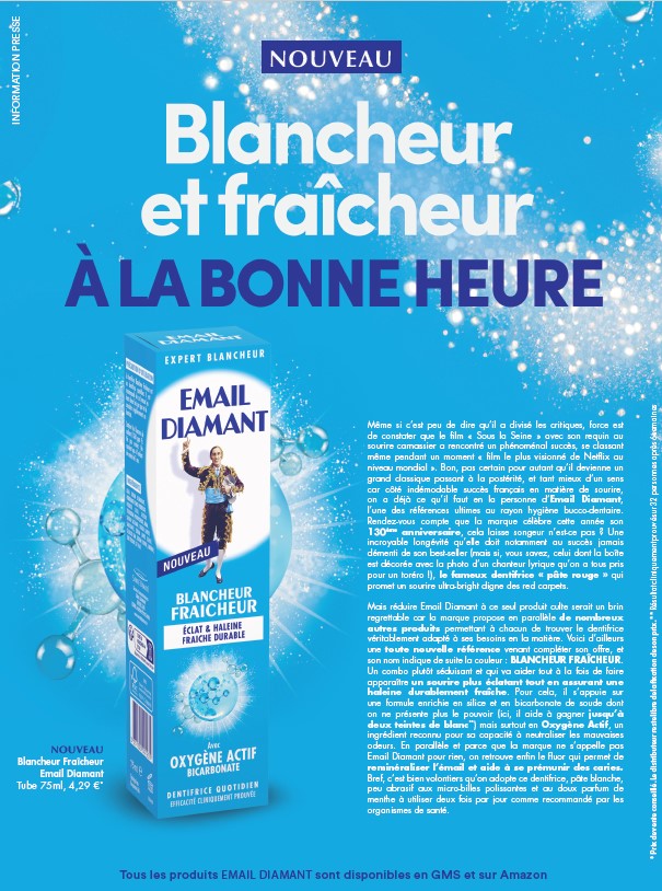 Blancheur Fraîcheur Email Diamant