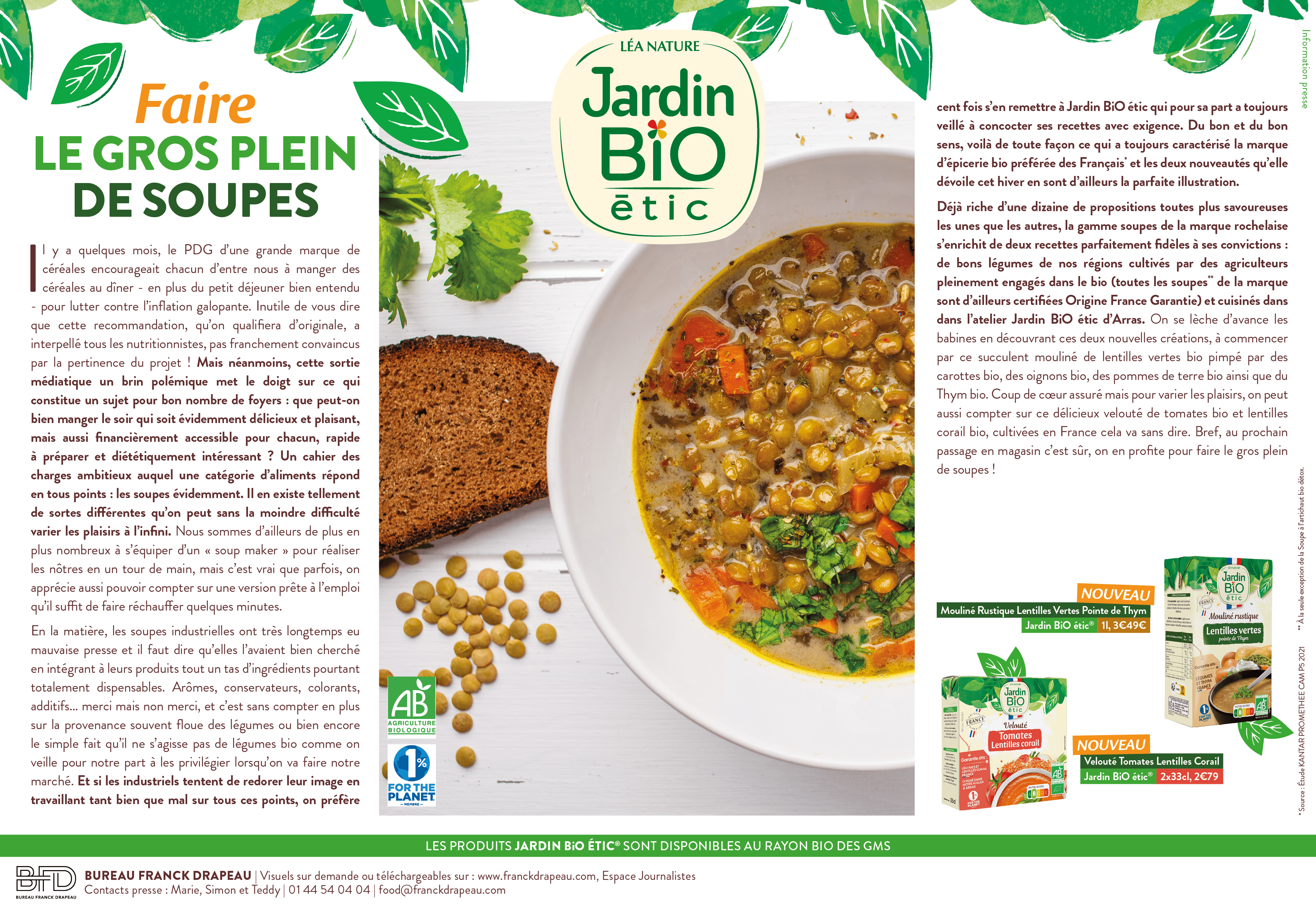 Jardin BiO étic | Soupes