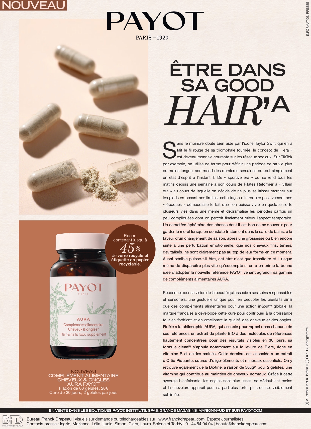 PAYOT | AURA Cheveux