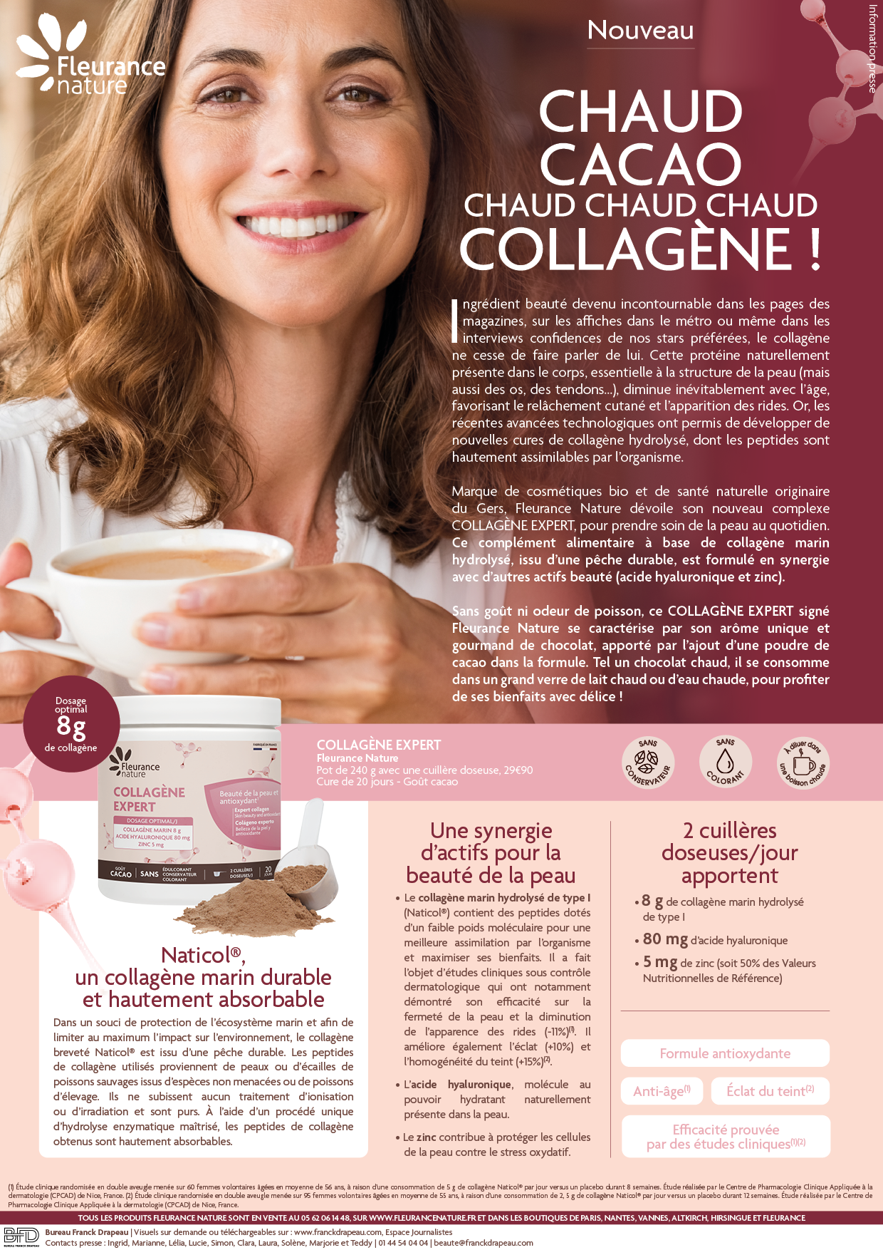 Fleurance Nature | chocolat chaud au collagène