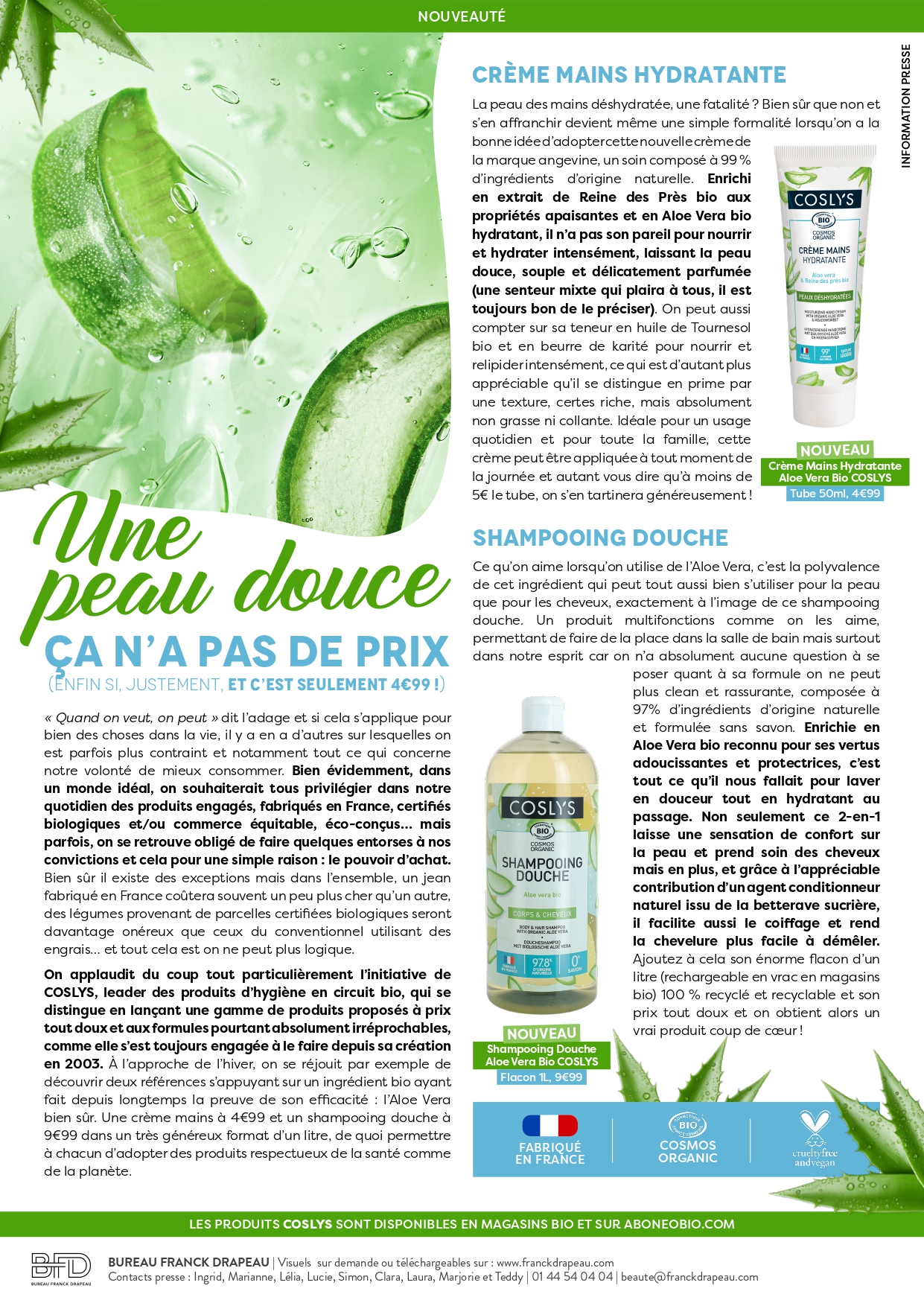 Coslys | Gamme Aloe Vera