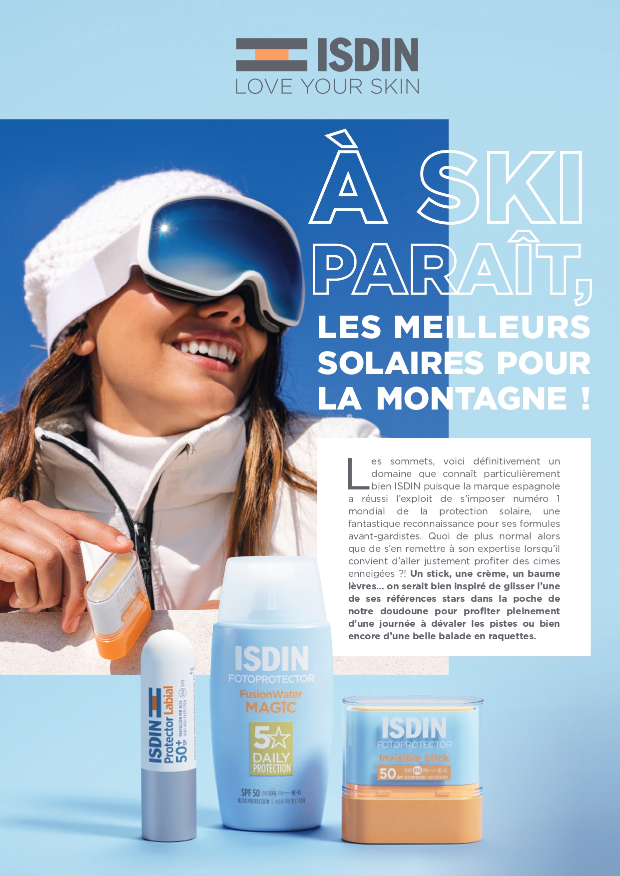 Isdin | Solaires Montagnes