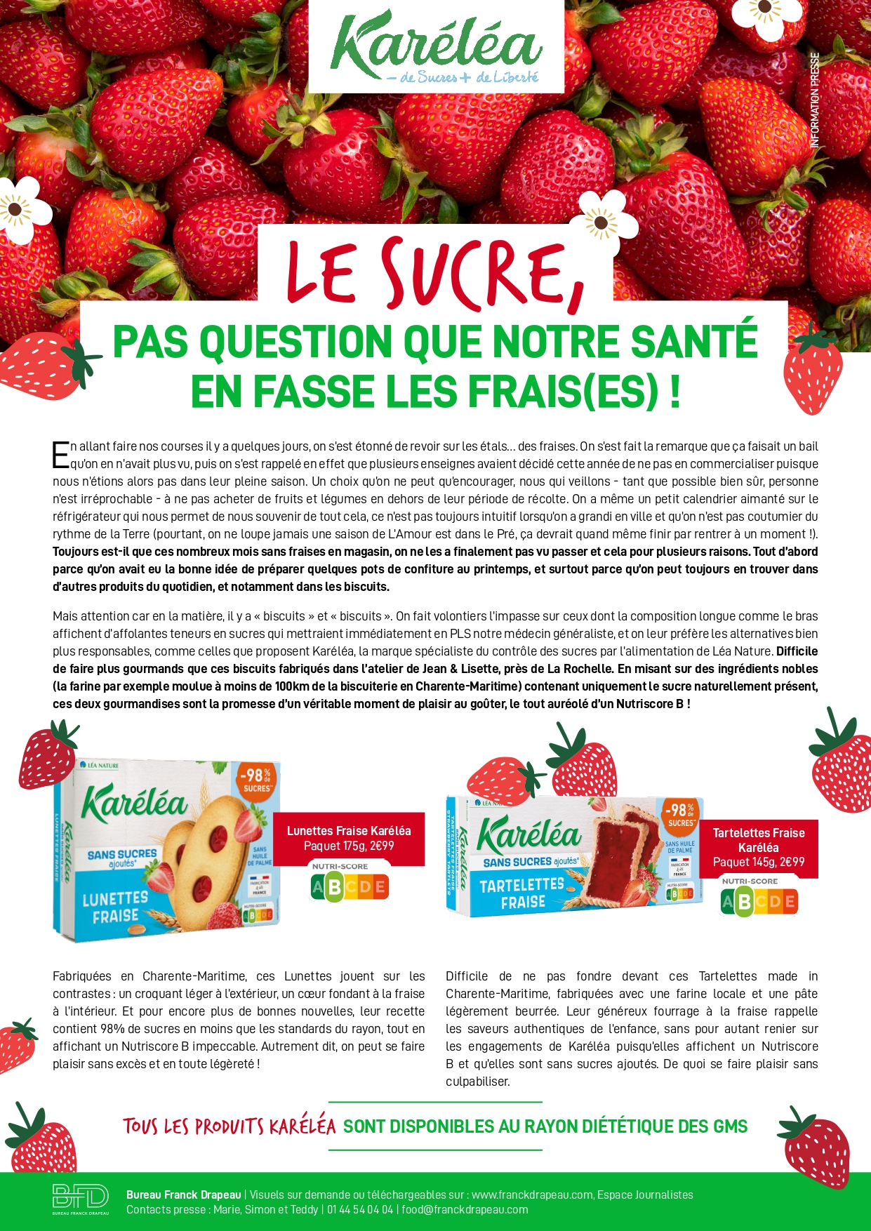 Karéléa | Biscuits Fraise