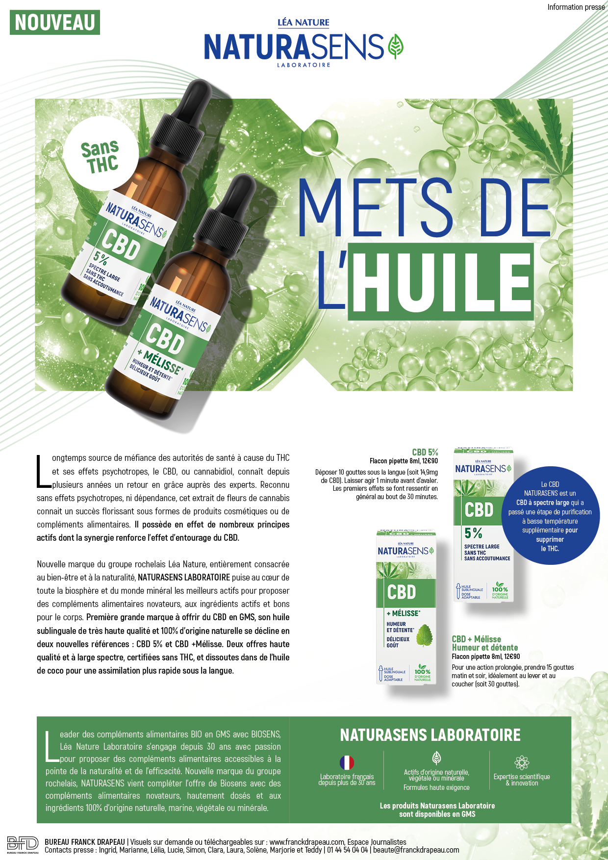 NATURASENS I Huiles CBD