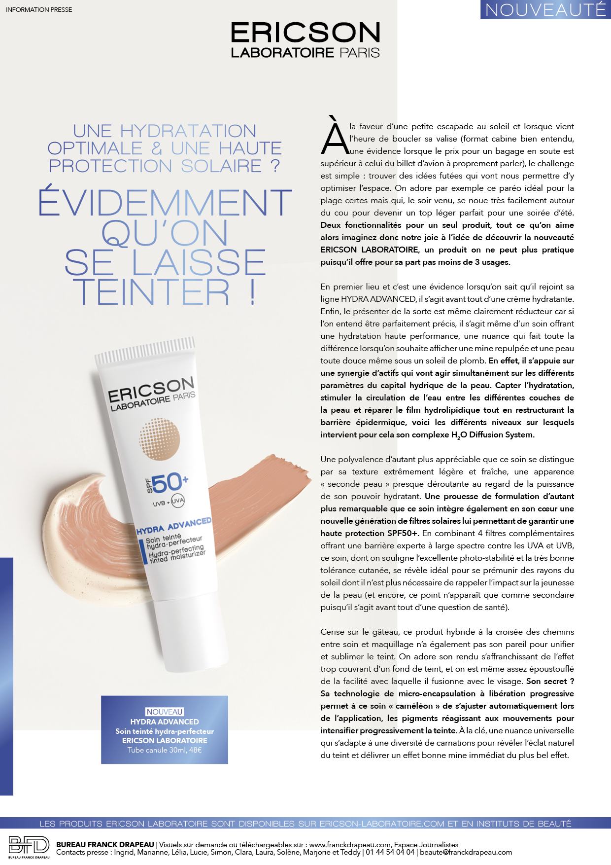 Ericson Laboratoire | Soin teinté hydra-perfecteur