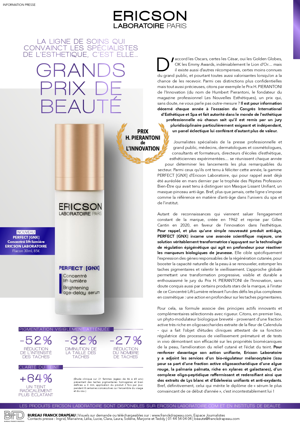 Ericson Laboratoire | Prix Pierantoni