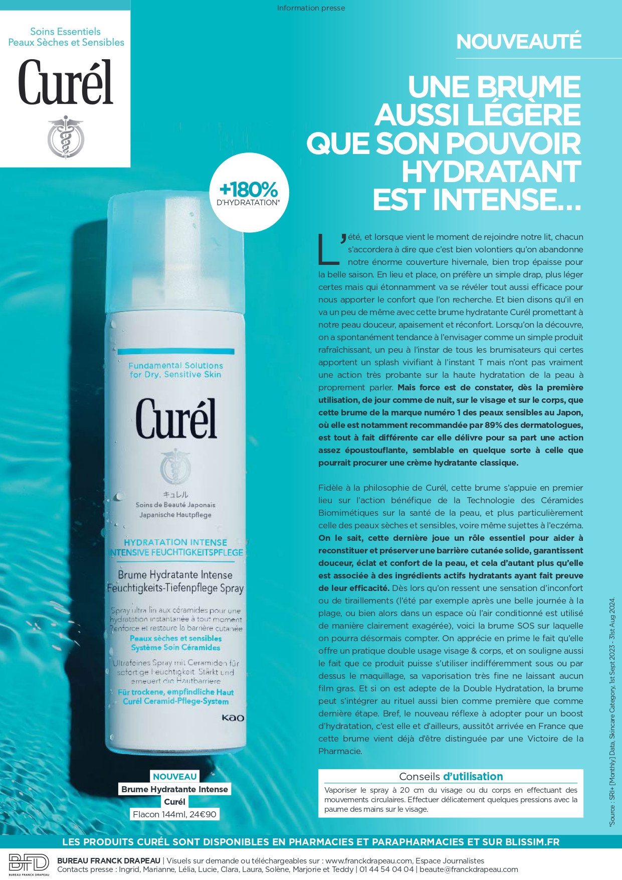 Curél | Brume Hydratation Intense