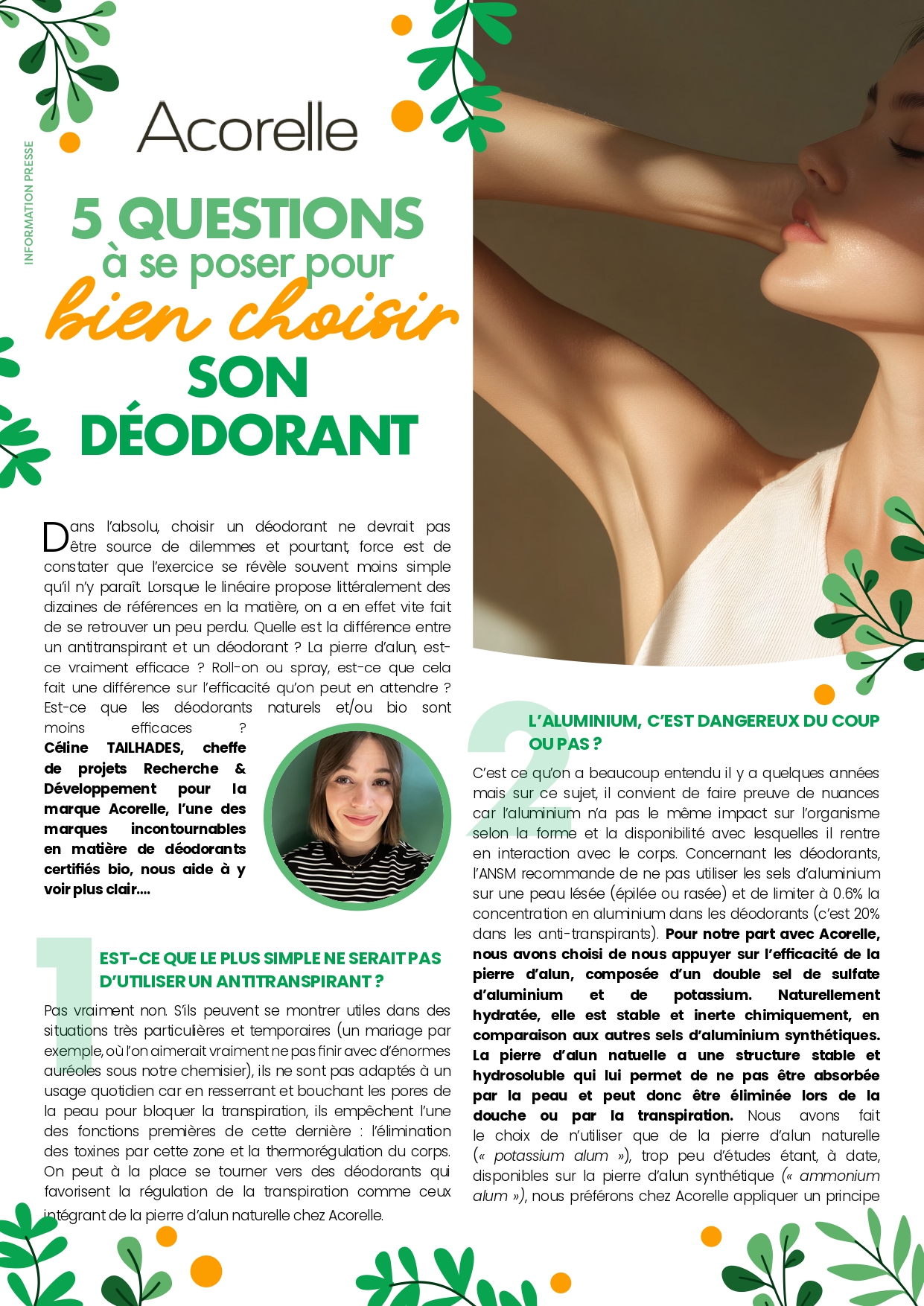 Acorelle | Déodorant Fraîcheur Rechargeable