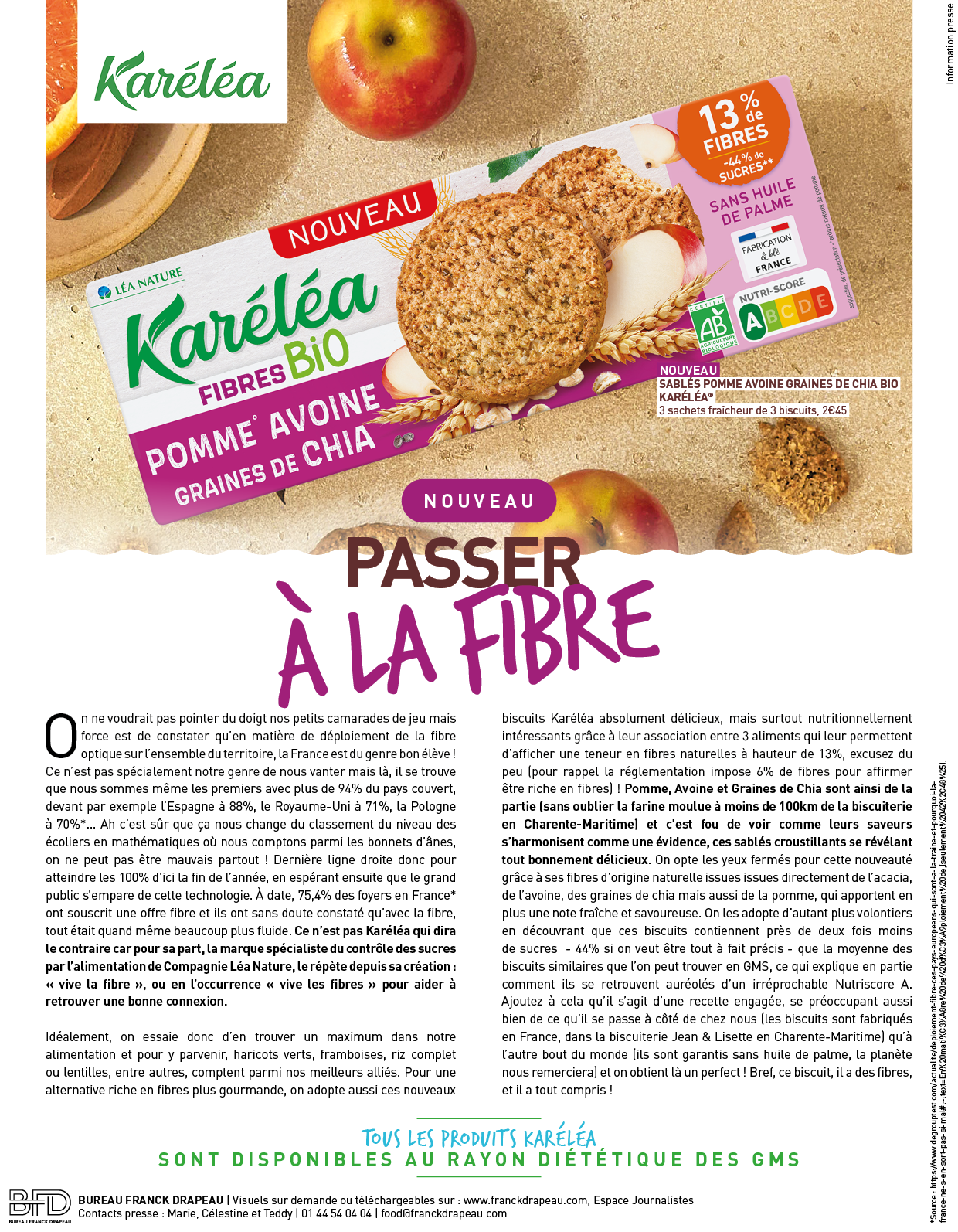 Karéléa | Biscuits Pomme Avoine Graines de Chia