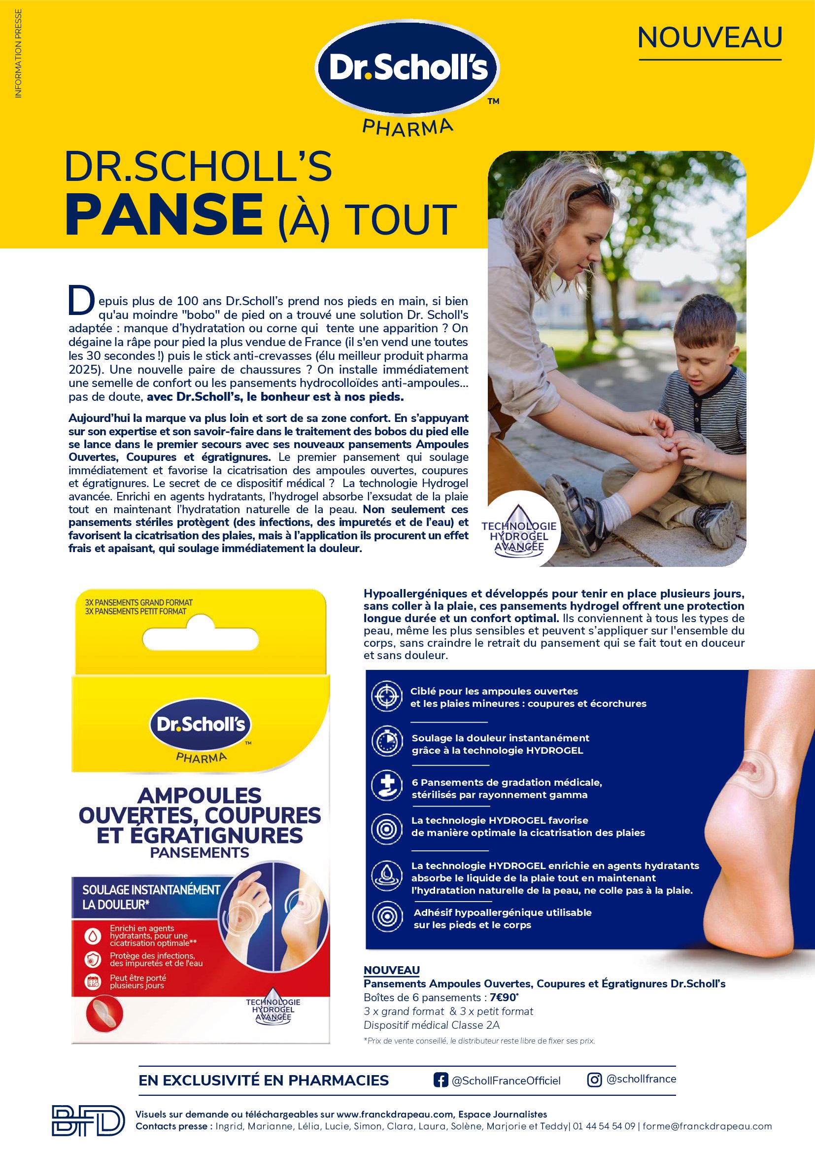 Scholl I Pansements Hydrogel