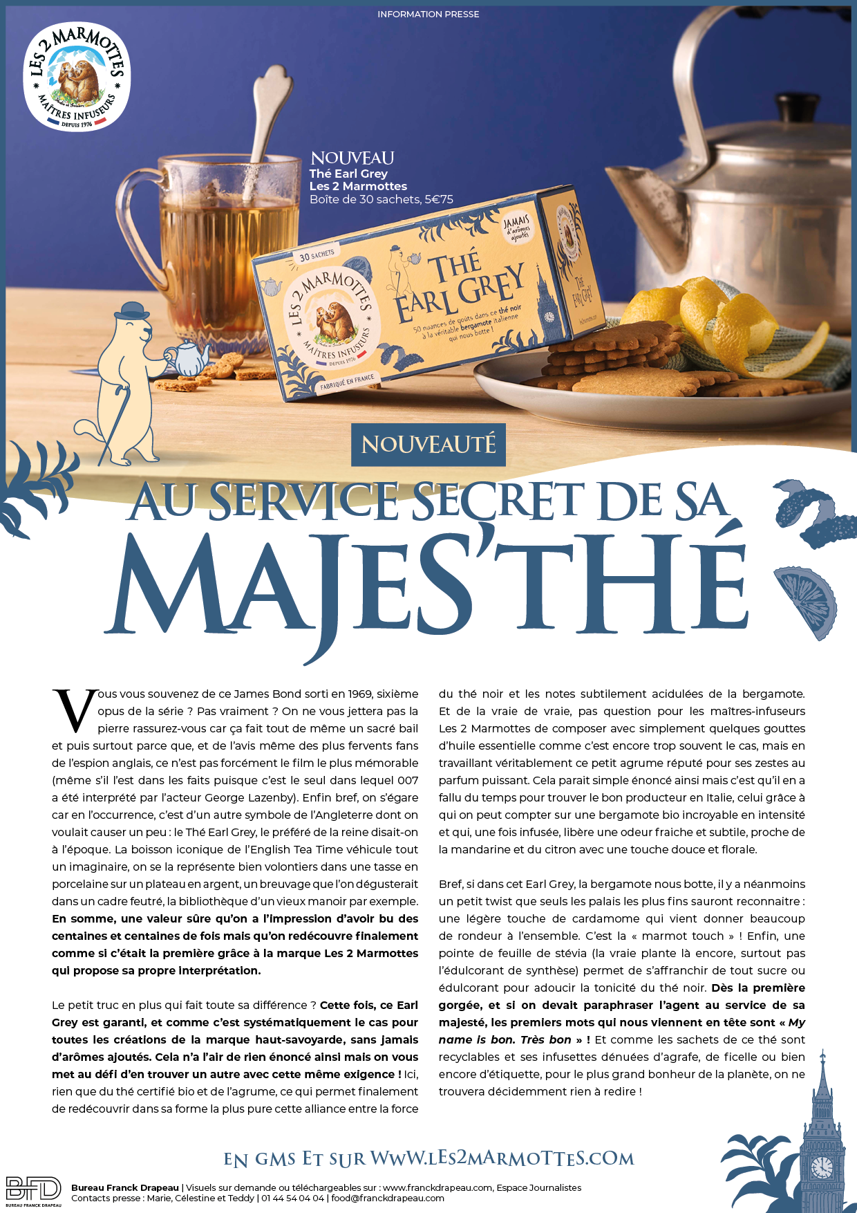 Les 2 Marmottes | Thé Earl Grey