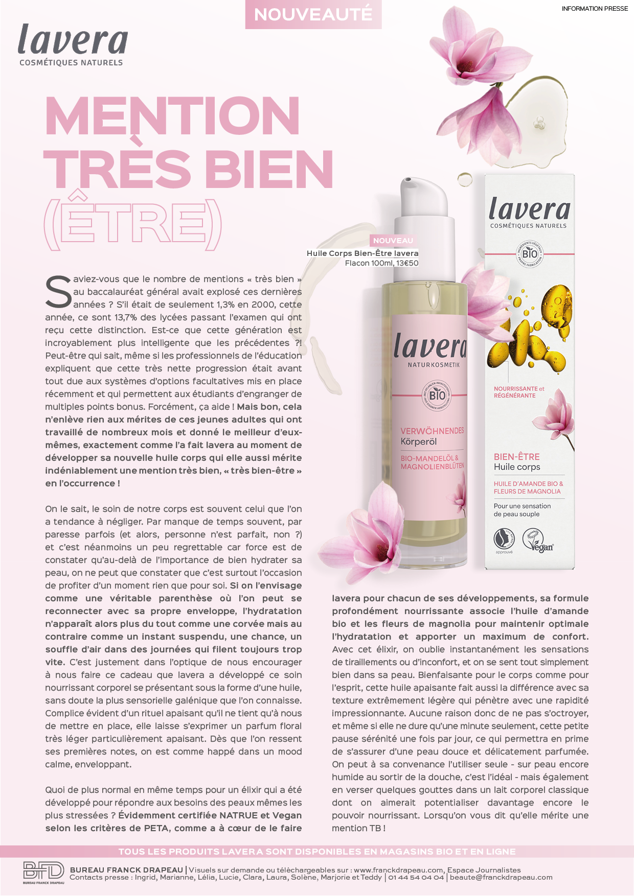 Lavera l Huile Corps Bien-Être