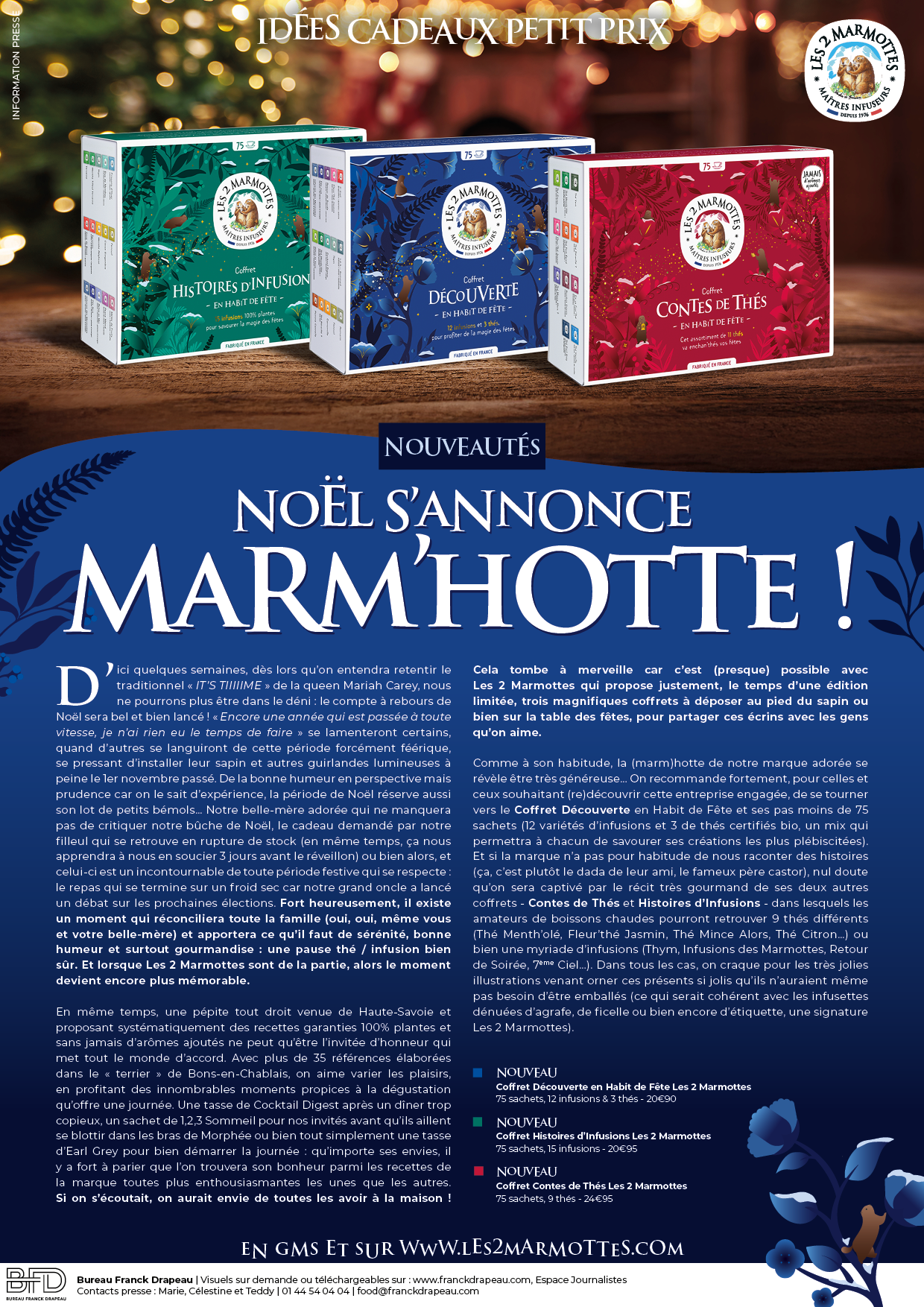 Les 2 Marmottes | Coffrets Noël