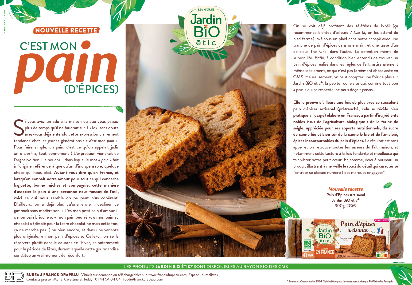 Jardin BiO étic | Pain d’épices