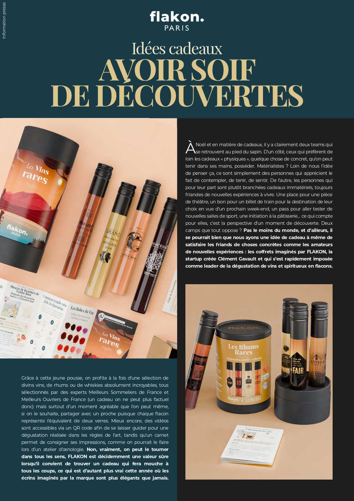 Flakon | Coffrets cadeaux vins et spiritueux