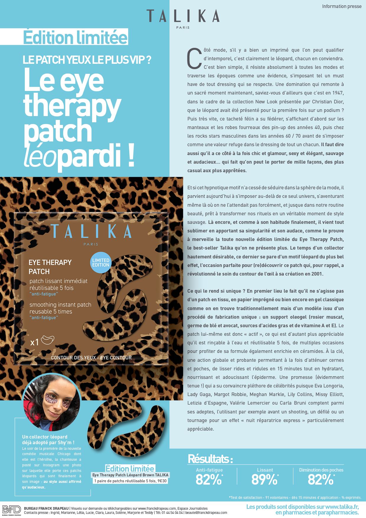 Talika | Eye Therapy Patch Collector Léopard