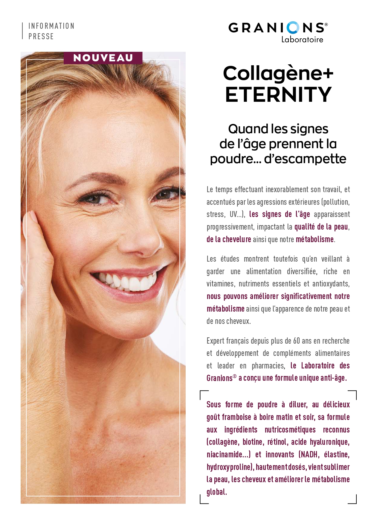Granions Dermatologie I Collagène ETERNITY
