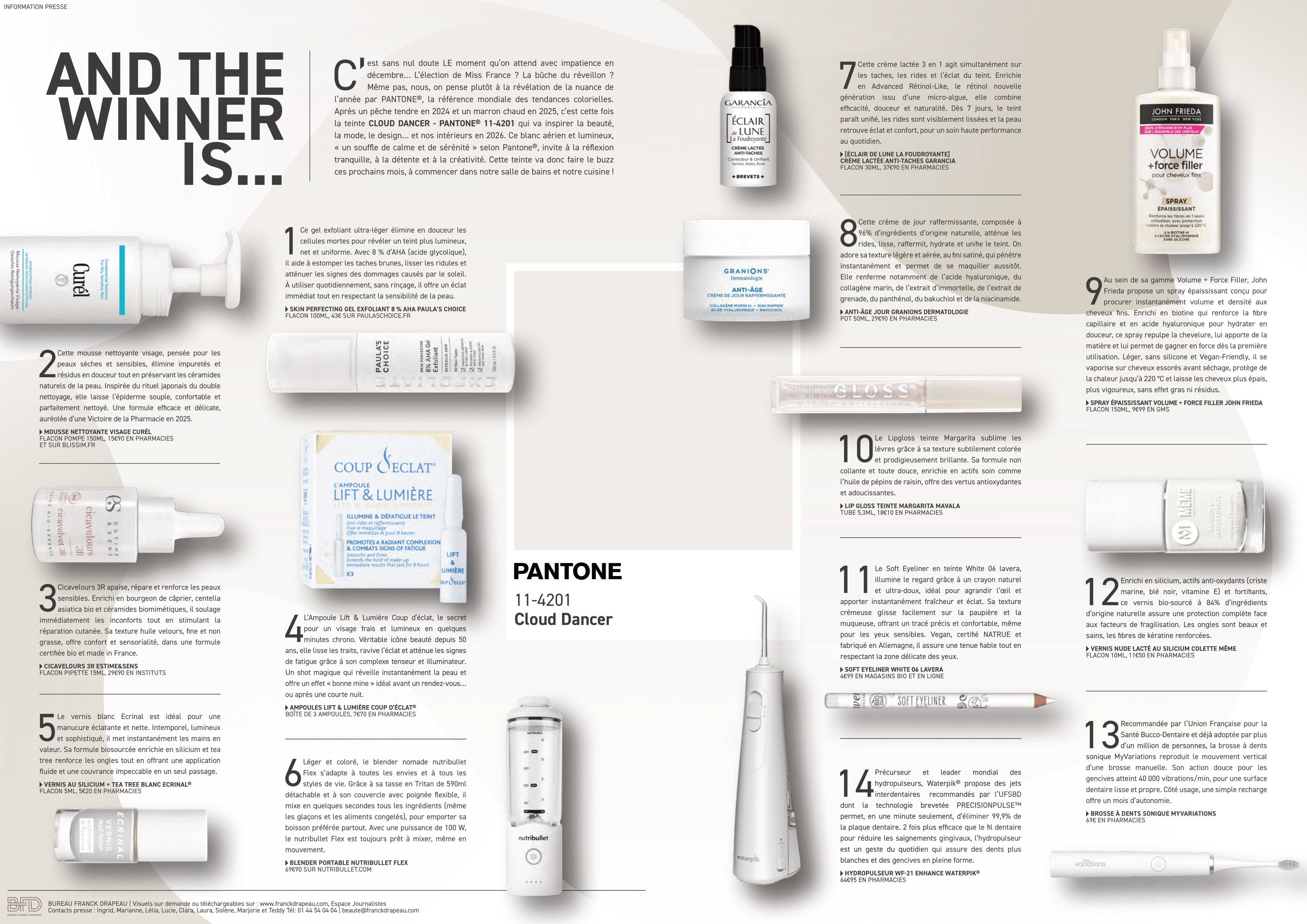 Newsletter | Pantone 2026 : Cloud Dancer