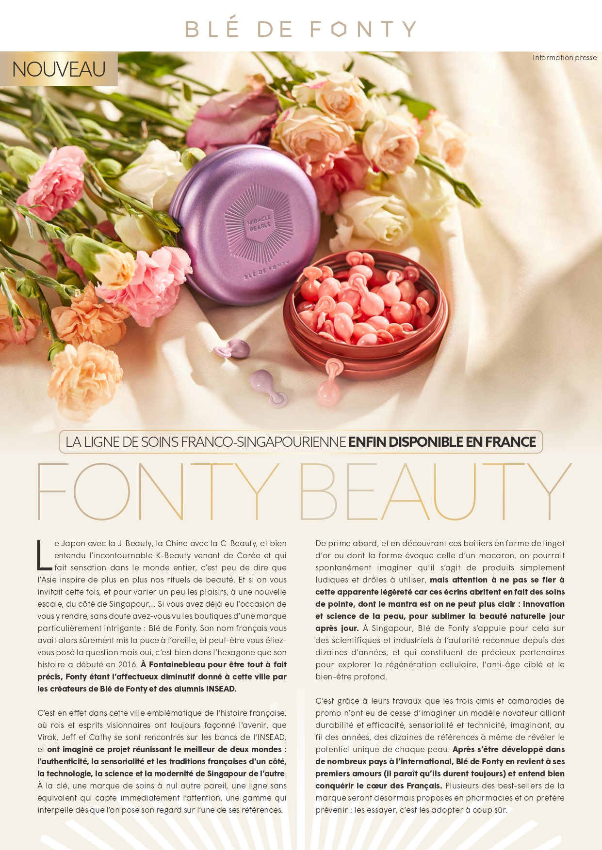 BLE DE FONTY I Disponible en France