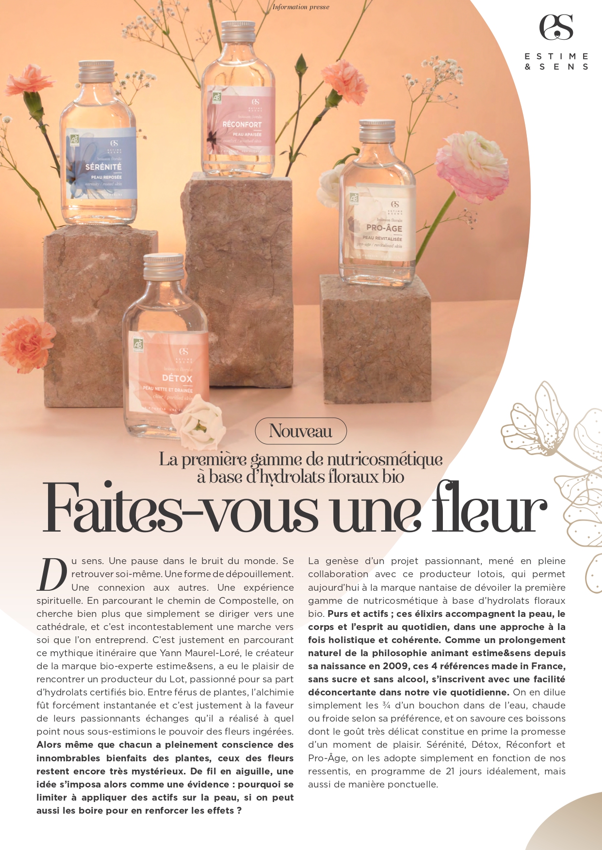 Estime & Sens | Boissons Florales