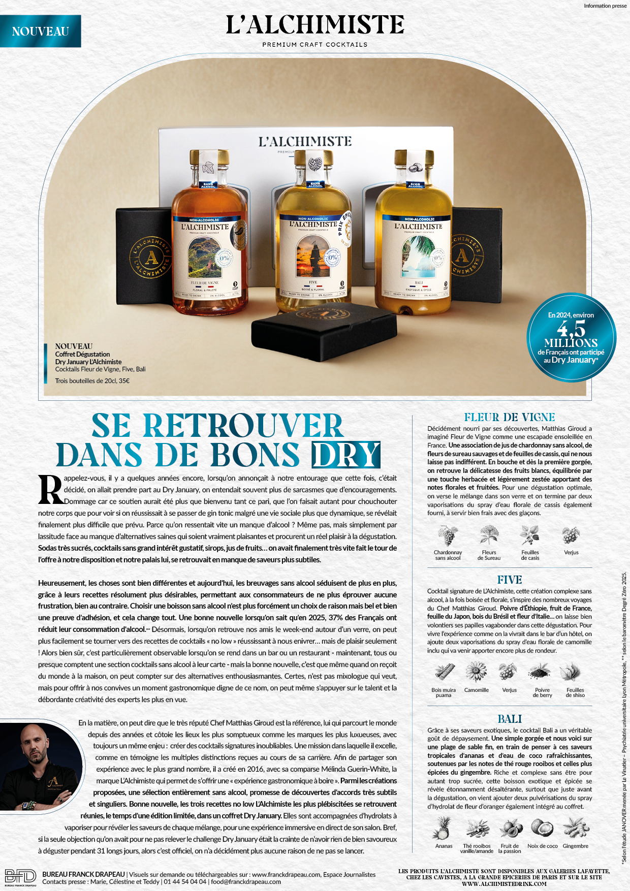 L&rsquo;Alchimiste l Edition Limitée – Coffret Découverte Dry January