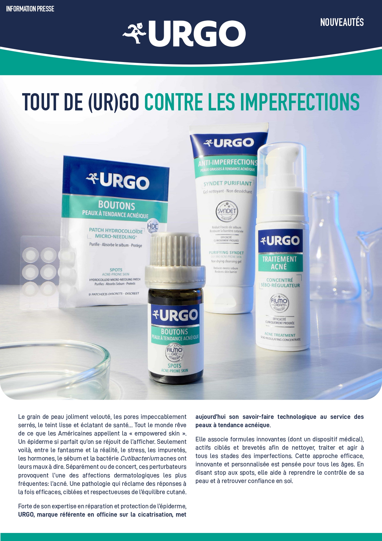 URGO | Gamme peaux acnéiques