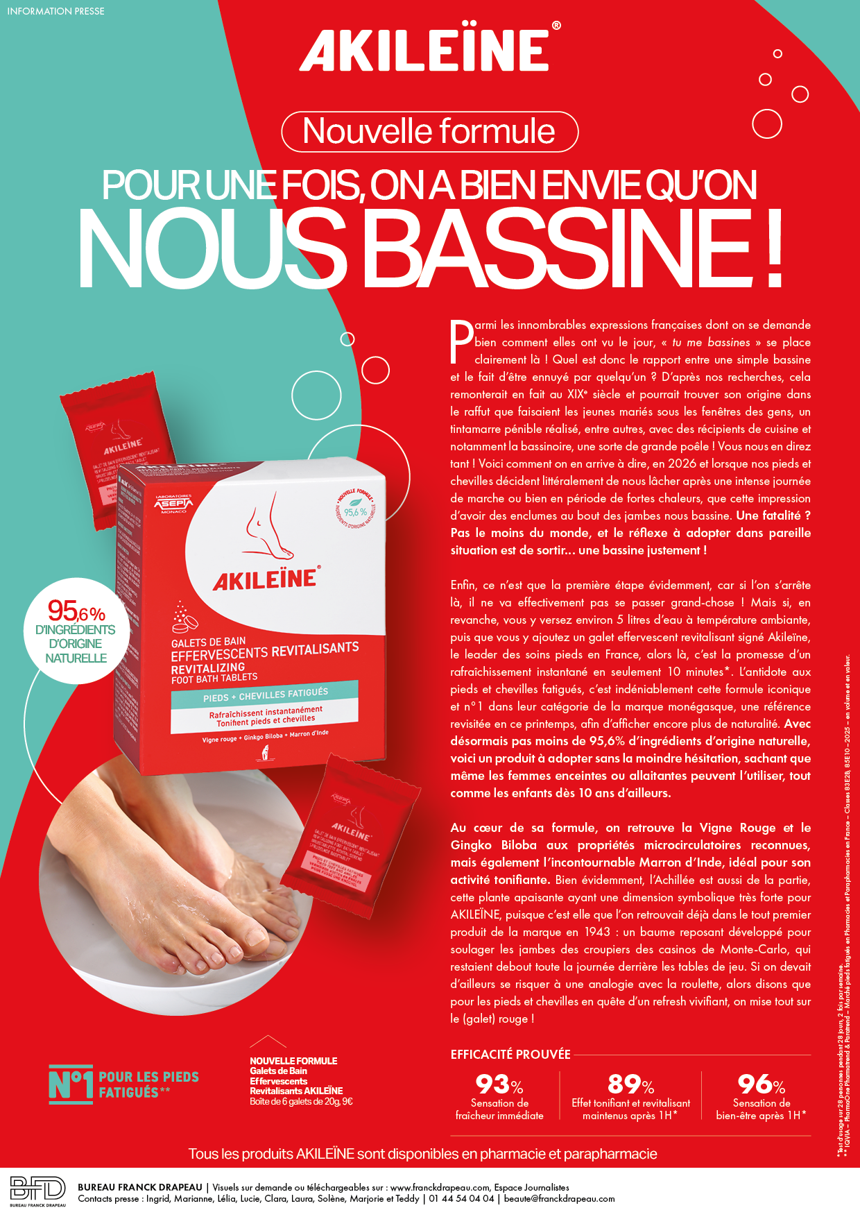 Akileïne | Galets Effervescents Revitalisants