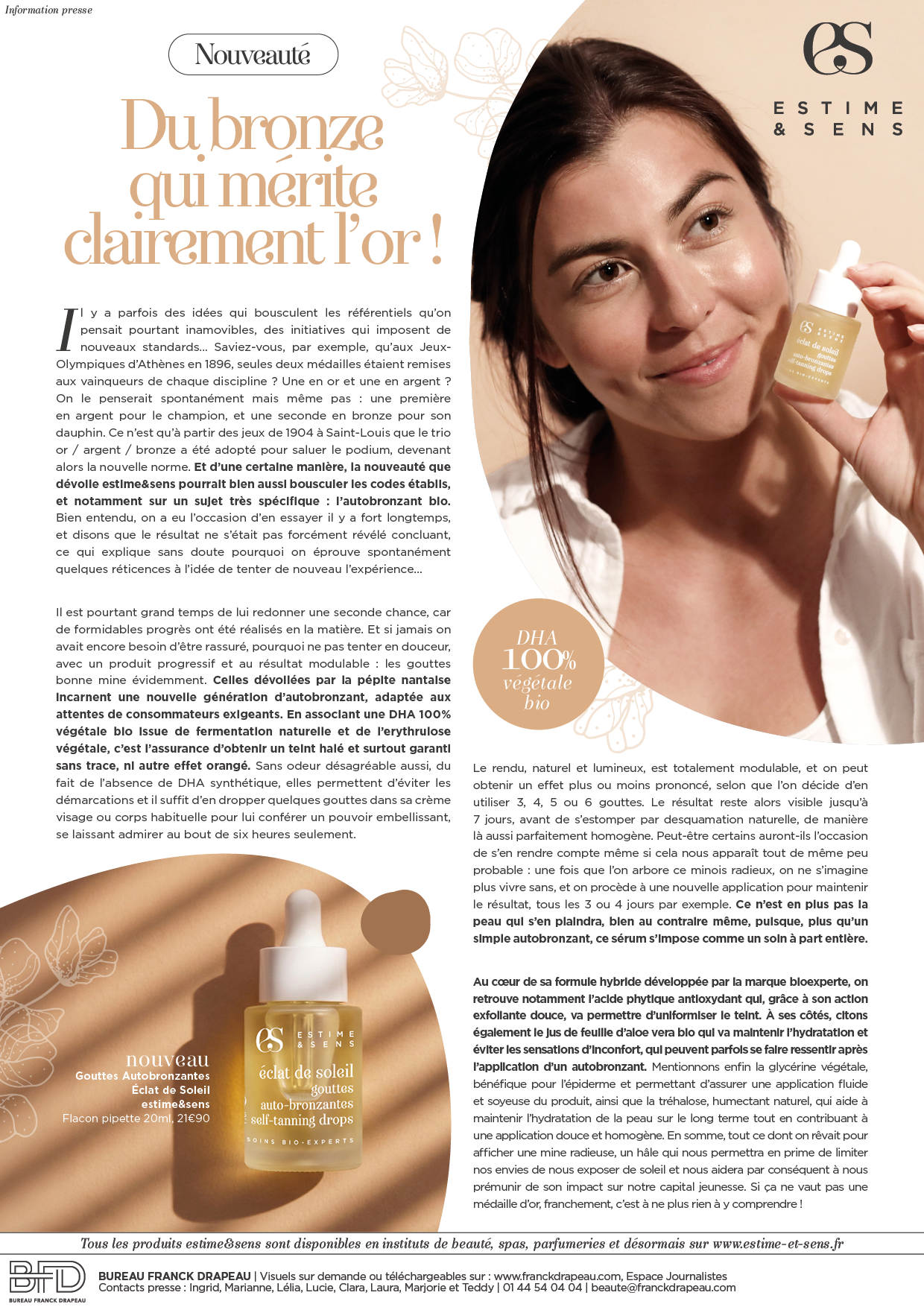 Estime & Sens | Gouttes autobronzantes Sérum Eclat