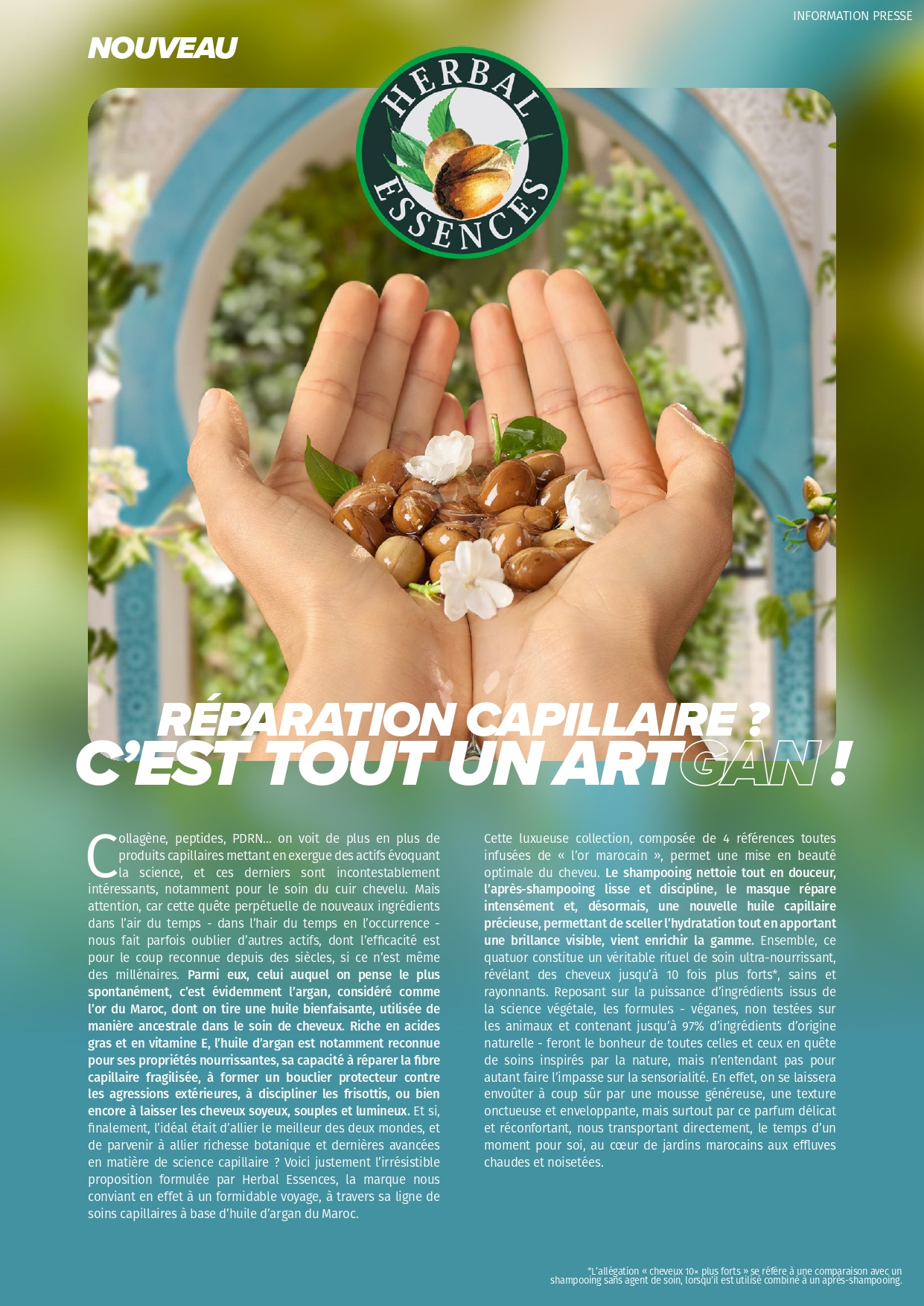 Herbal Essences | Réparation Huile d&rsquo;Argan