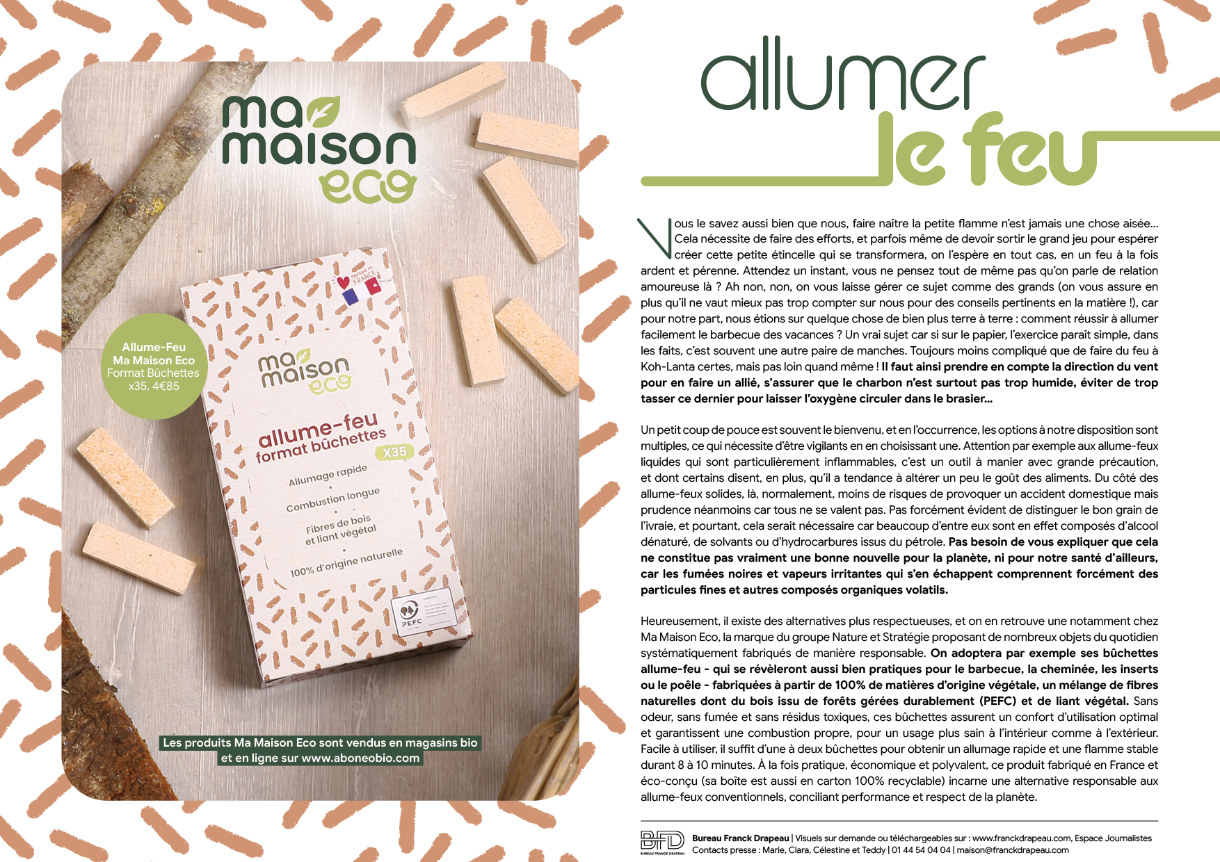Ma Maison Eco l Bûchettes Allume-Feu
