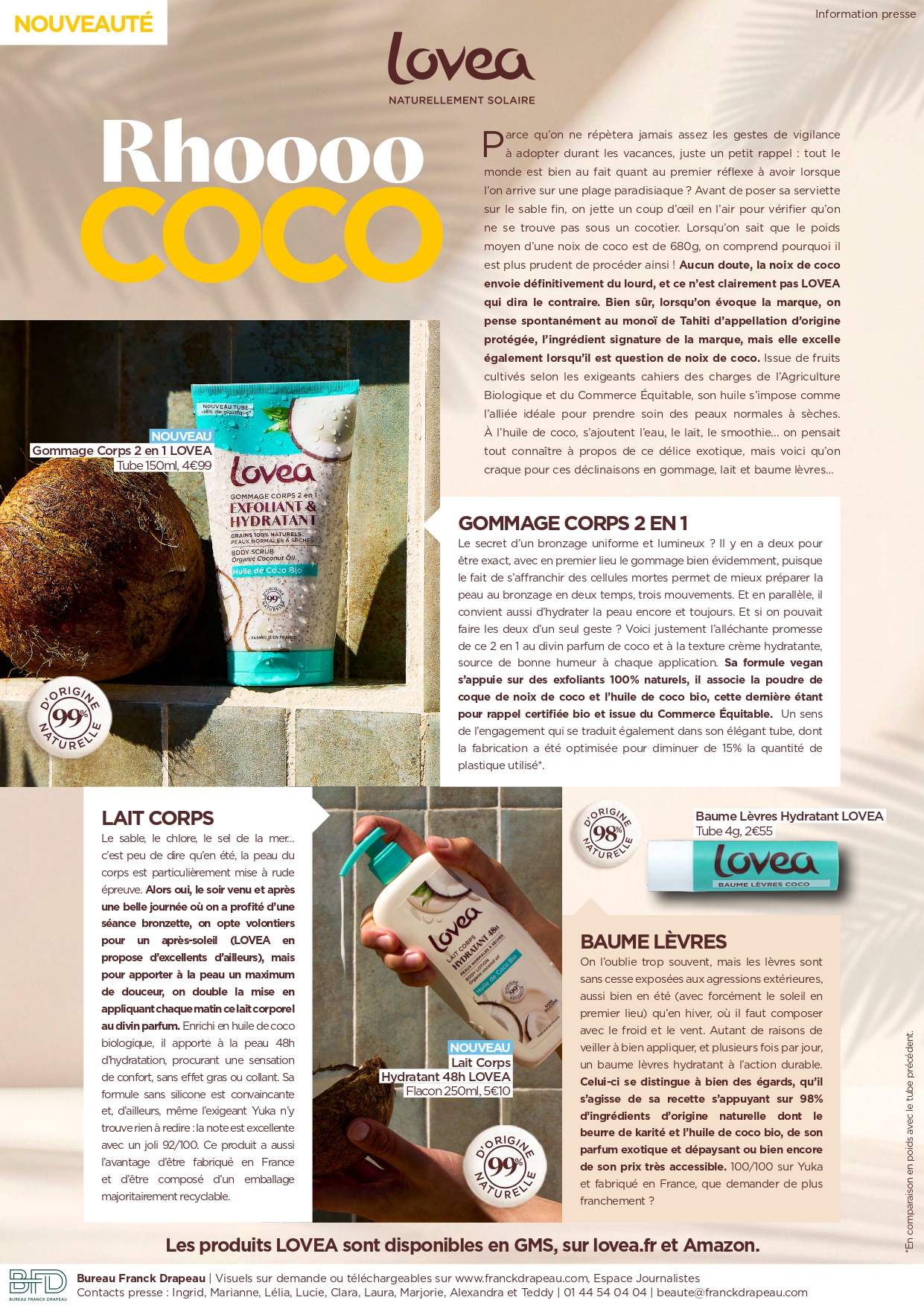 Lovea l Gamme Corps Coco