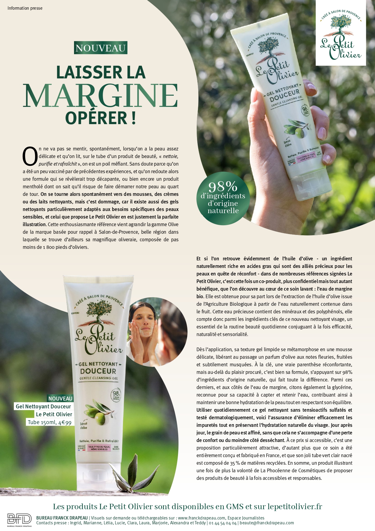 Le Petit Olivier | Gel Nettoyant Douceur