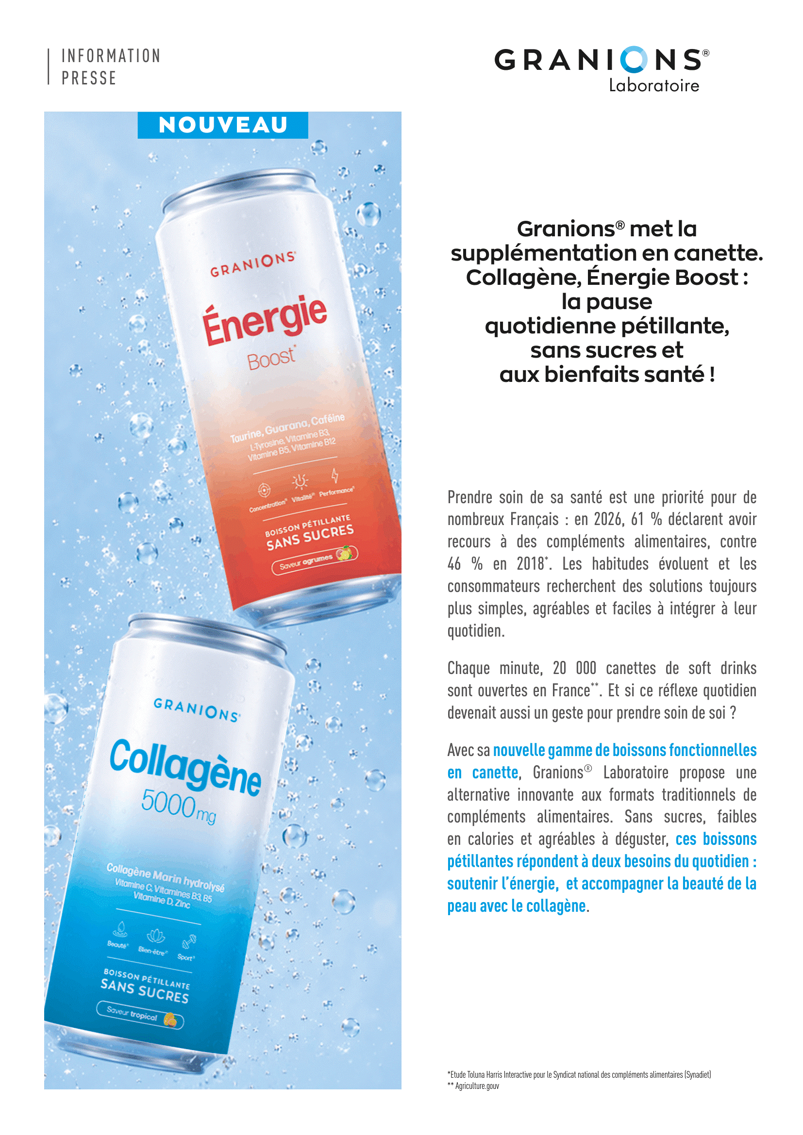 Granions Laboratoire I Canettes Santé